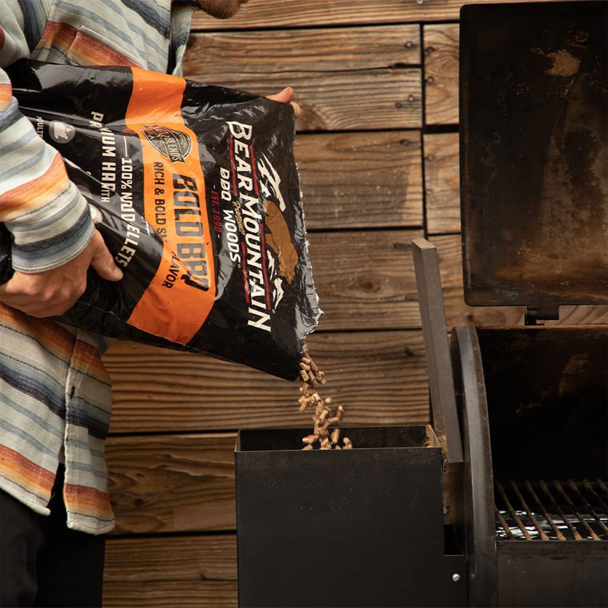 Bear Mountain BBQ Hardwood Bold Craft Blends Smoker Pellets, 20 Pounds (2 Pack) - Smart-nests