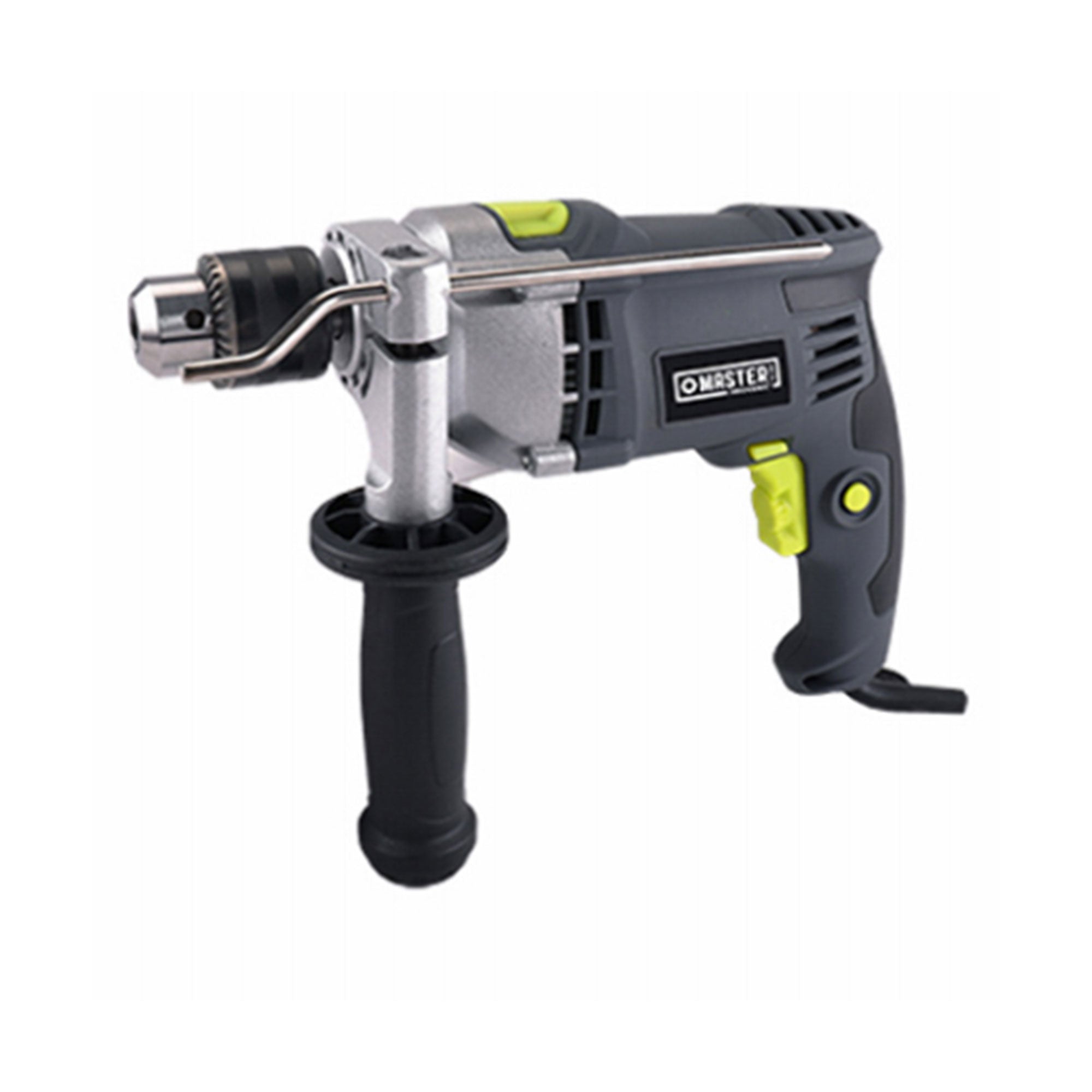Master Mechanic 7.5 Amp 0.5 Inch Hammer Drill w/ Soft Grip Handle & Metal Gauge - Smart-nests