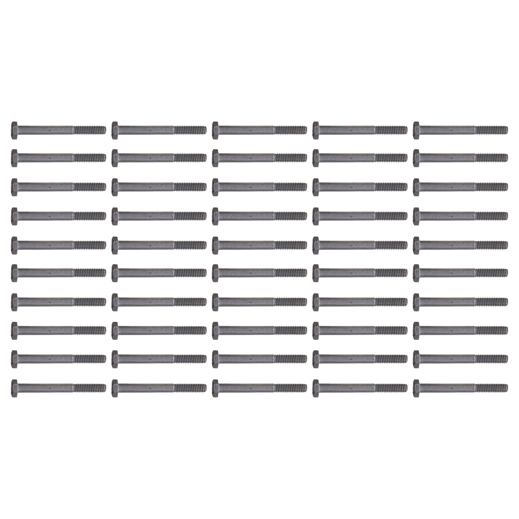 Hillman Galvanized 3/8 x 5 Inch Hex Bolts, Wood to Wood/Metal to Metal (50 Pack)