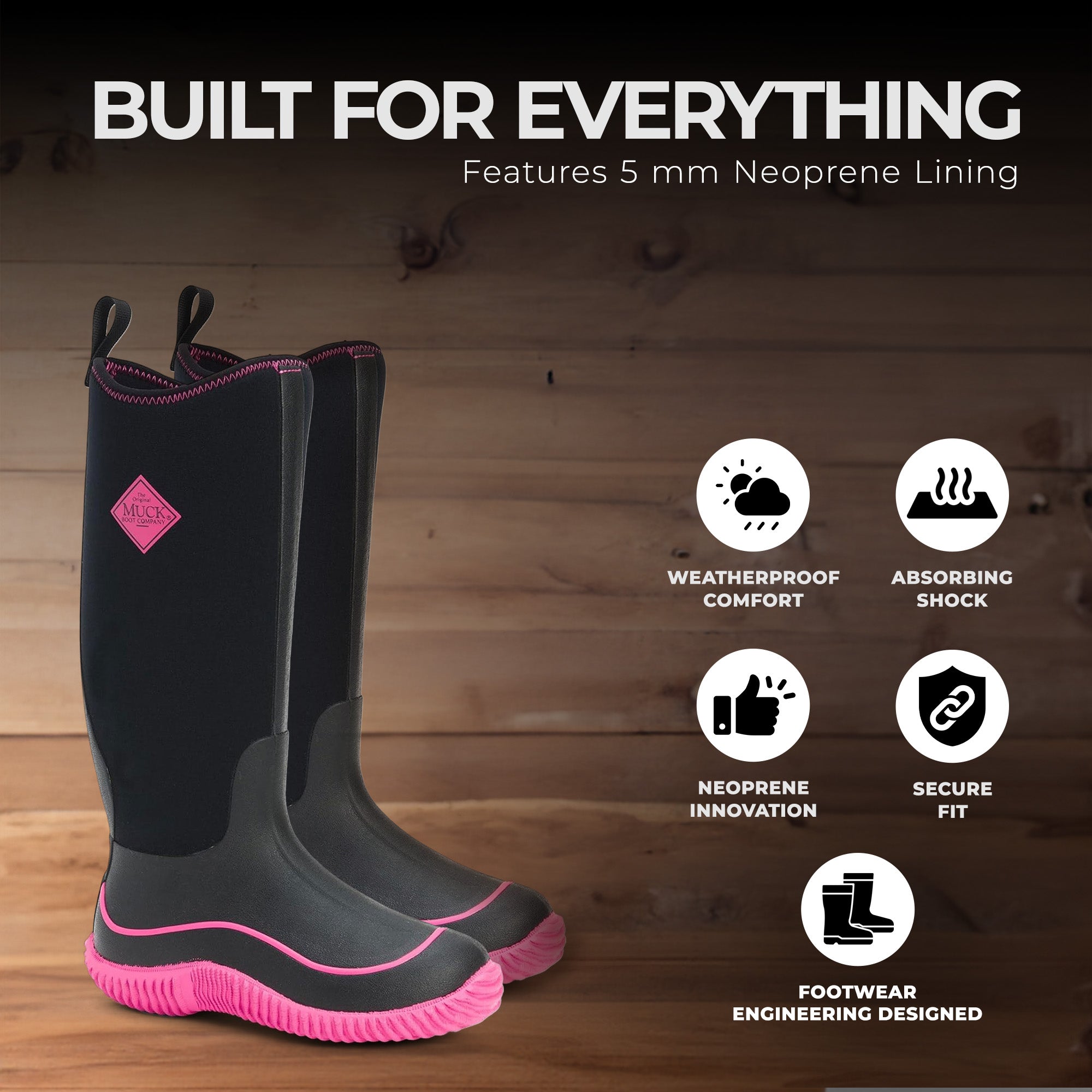 The Original Muck Boot Company Women's 6 Waterproof 5 mm Neoprene Hale Muck Boot - Smart-nests