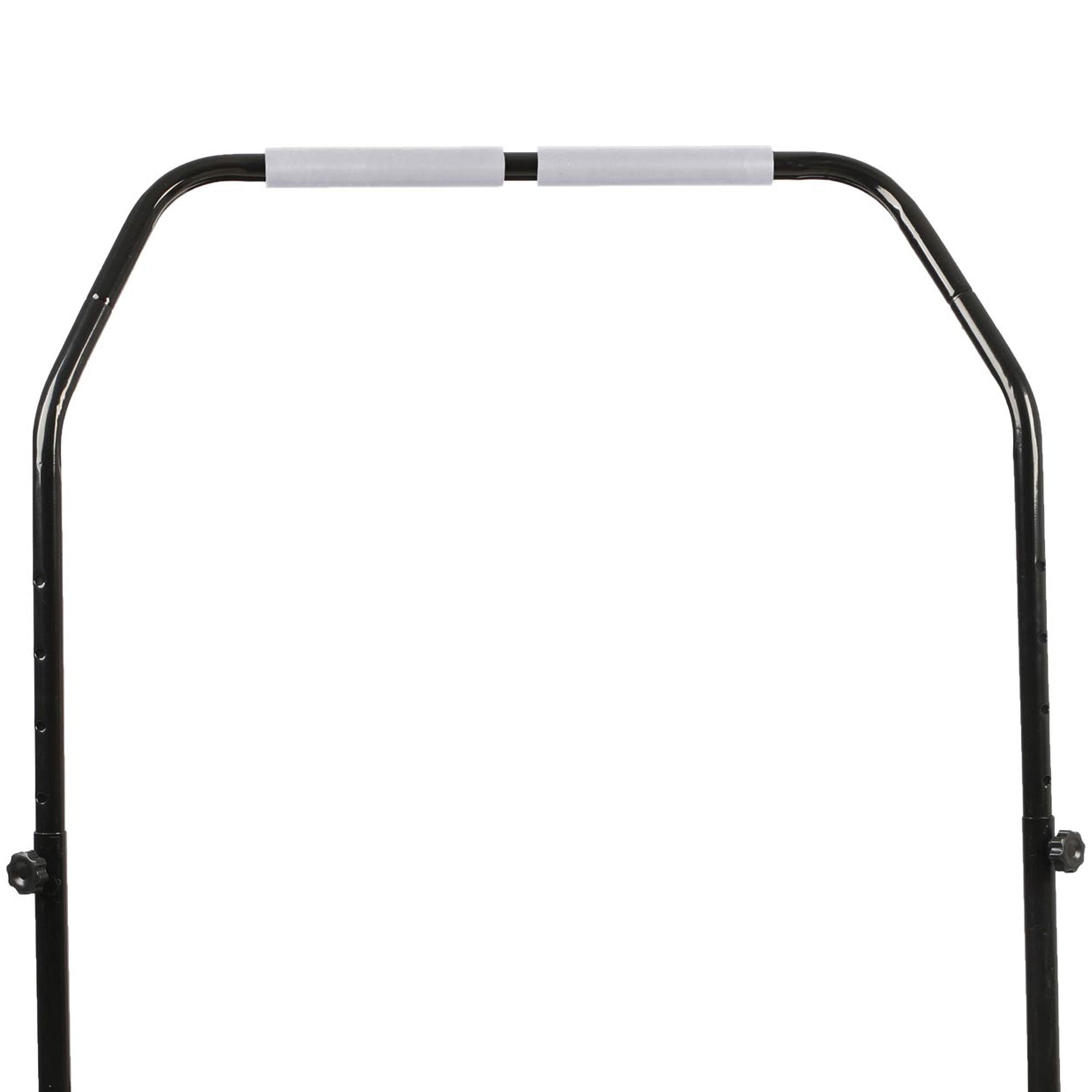 HolaHatha Foldable Mini Fitness Trampoline with Adjustable Handle, 40 in., White - Smart-nests