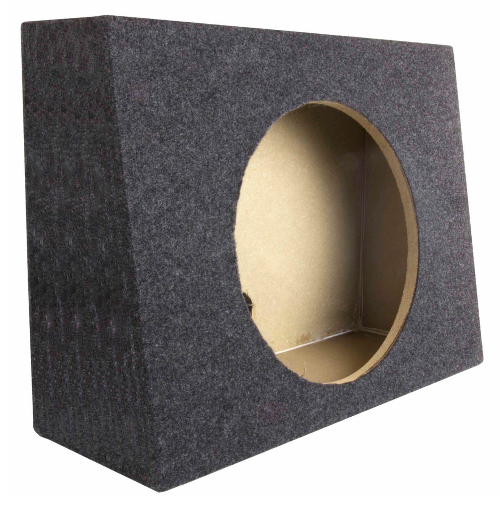 (2) Q-POWER Single 12" Sealed Car Audio Subwoofer Sub Box Enclosures Pair (Used) - Smart-nests