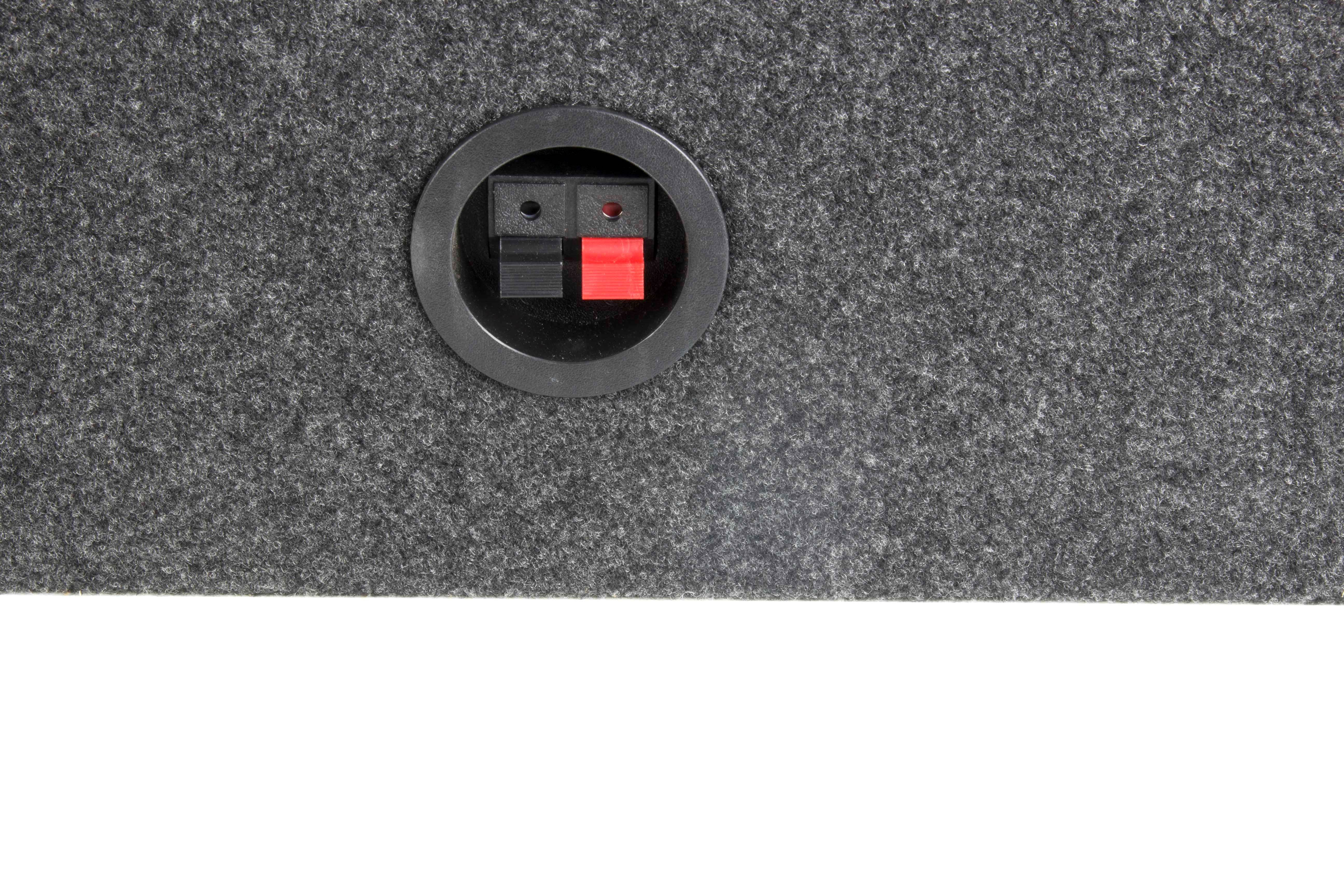 (2) Q-POWER Single 12" Sealed Car Audio Subwoofer Sub Box Enclosures Pair (Used) - Smart-nests