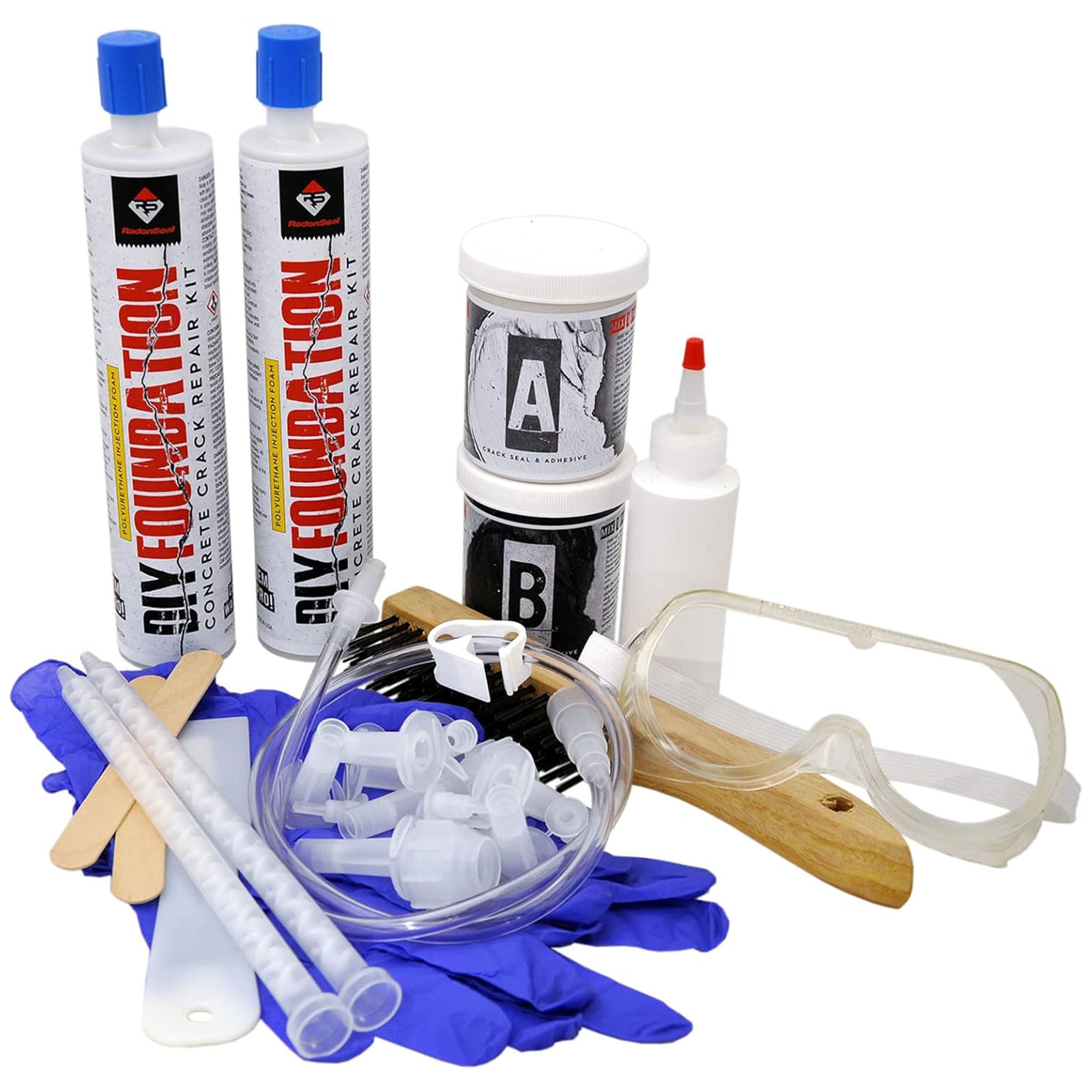 RadonSeal Concrete Foundation Crack DIY Repair Kit for Basement Wall Cracks - Smart-nests