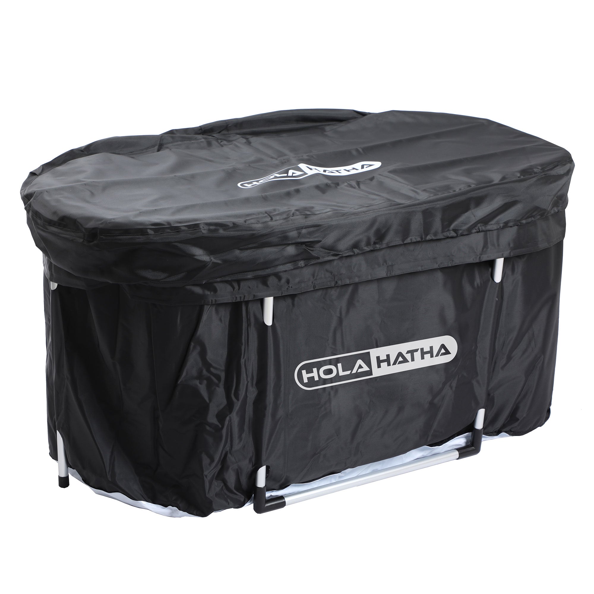 HolaHatha 129 Gal Ice Bath Tub, Portable Hot/Cold Water Plunge Tub with Lid - Smart-nests
