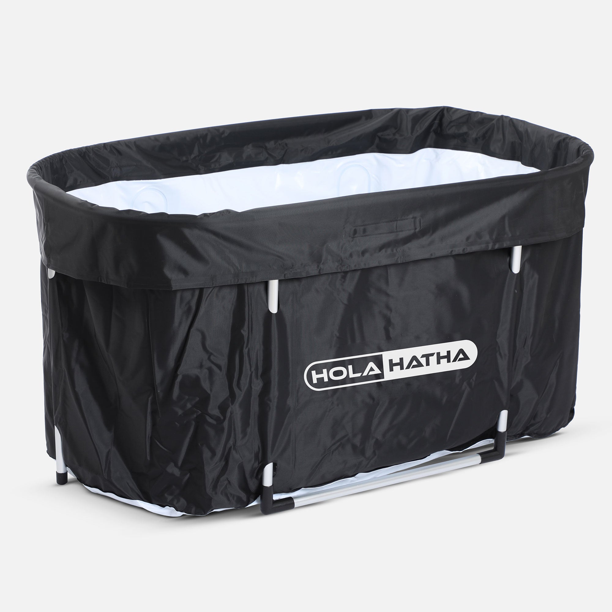 HolaHatha 129 Gal Ice Bath Tub, Portable Hot/Cold Water Plunge Tub with Lid - Smart-nests