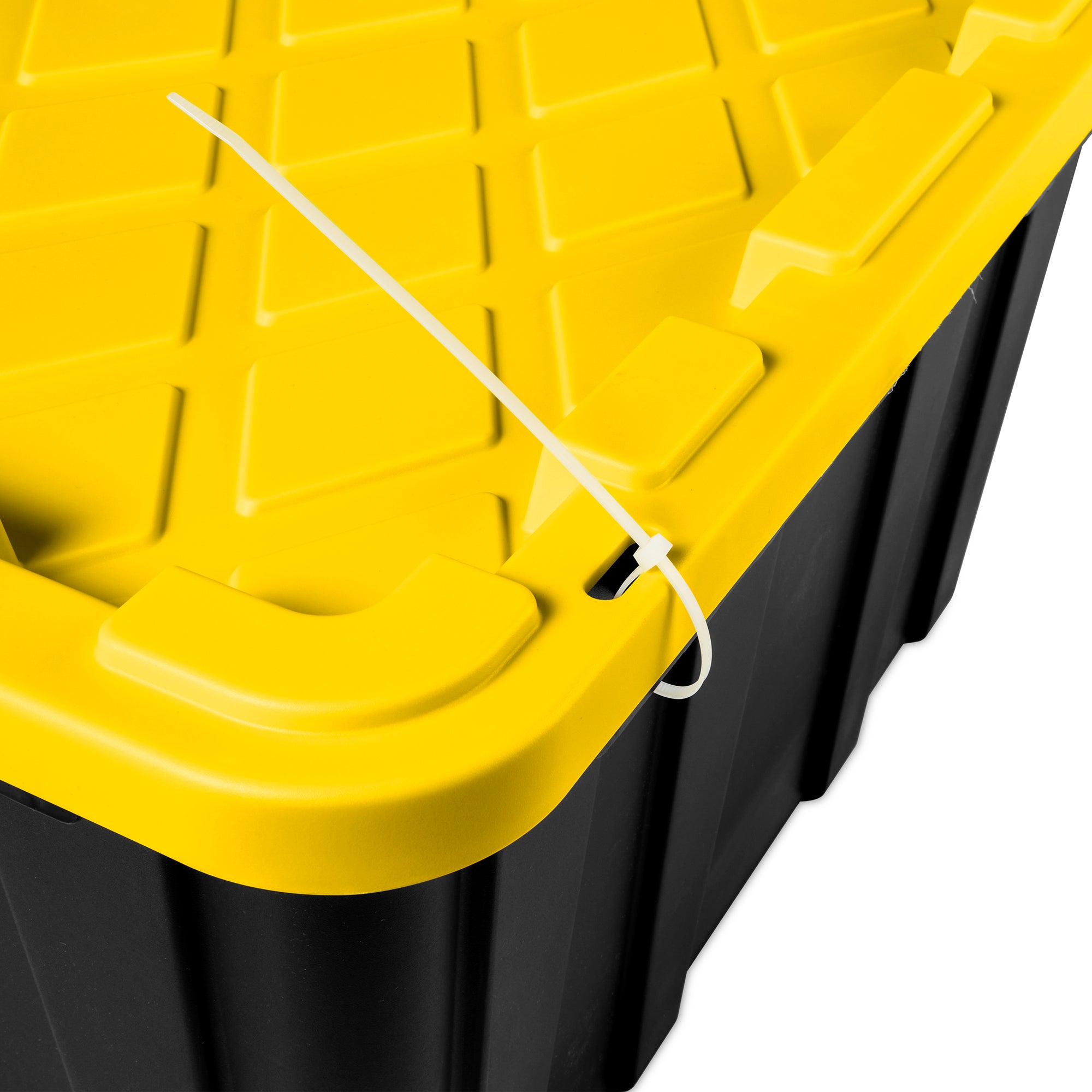 Sterilite 17 Gallon Industrial Stackable Storage Tote Lidded Containers, 6 Pack - Smart-nests