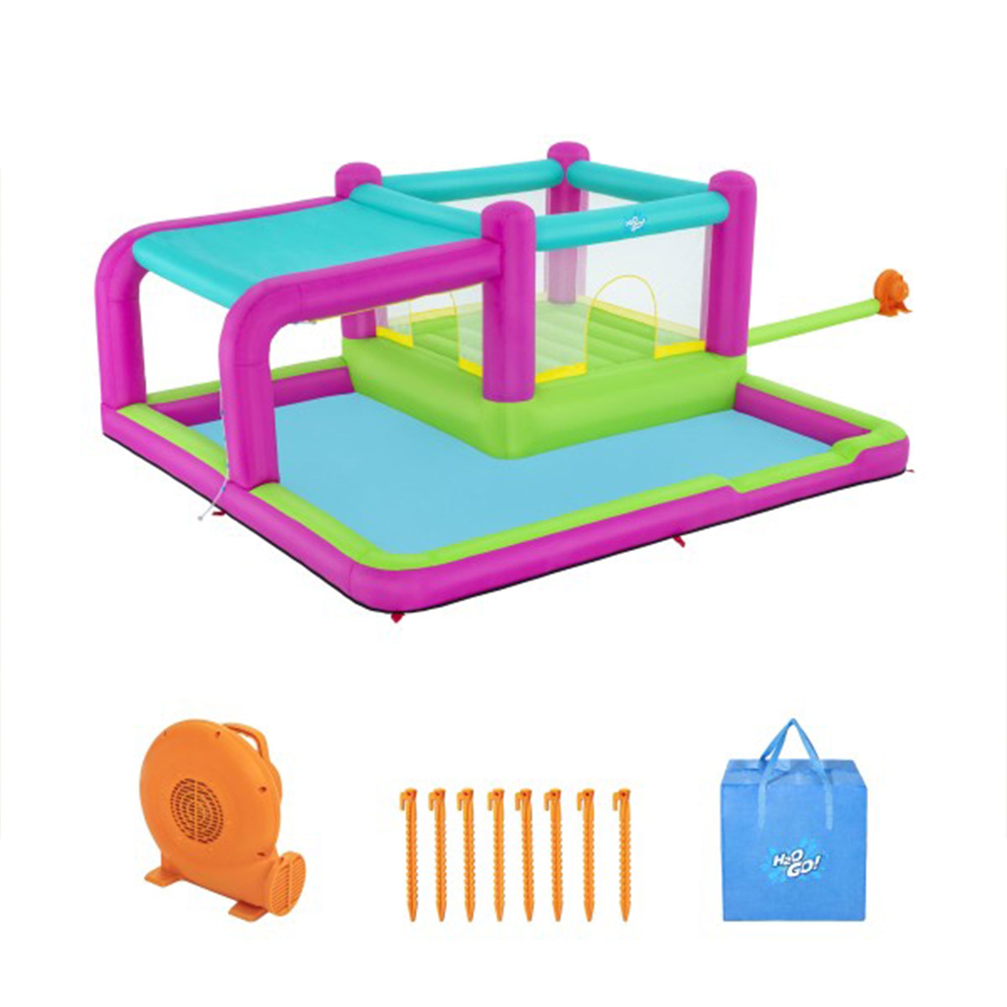 Bestway H2OGO! Bouncin' Bay Kids Inflatable Mega Water Park Outdoor Splash Pool - Smart-nests