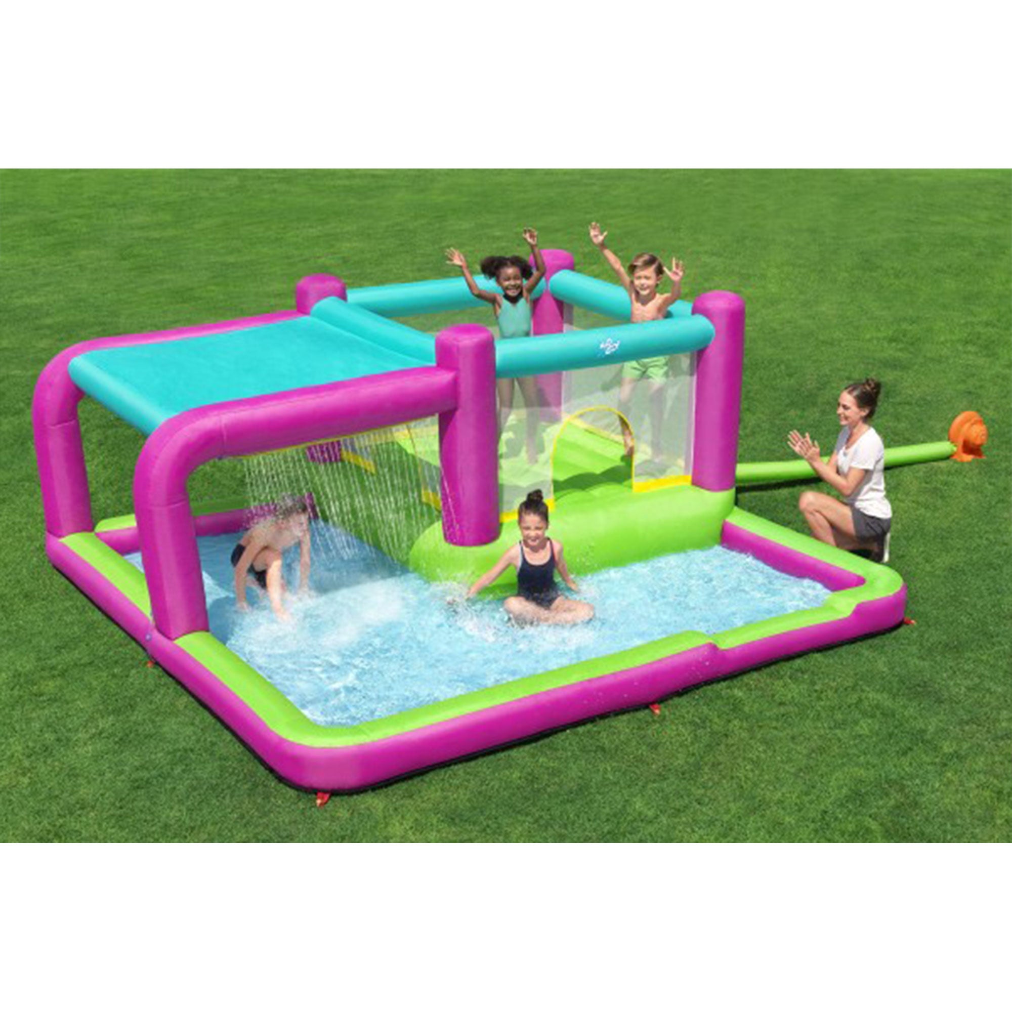 Bestway H2OGO! Bouncin' Bay Kids Inflatable Mega Water Park Outdoor Splash Pool - Smart-nests