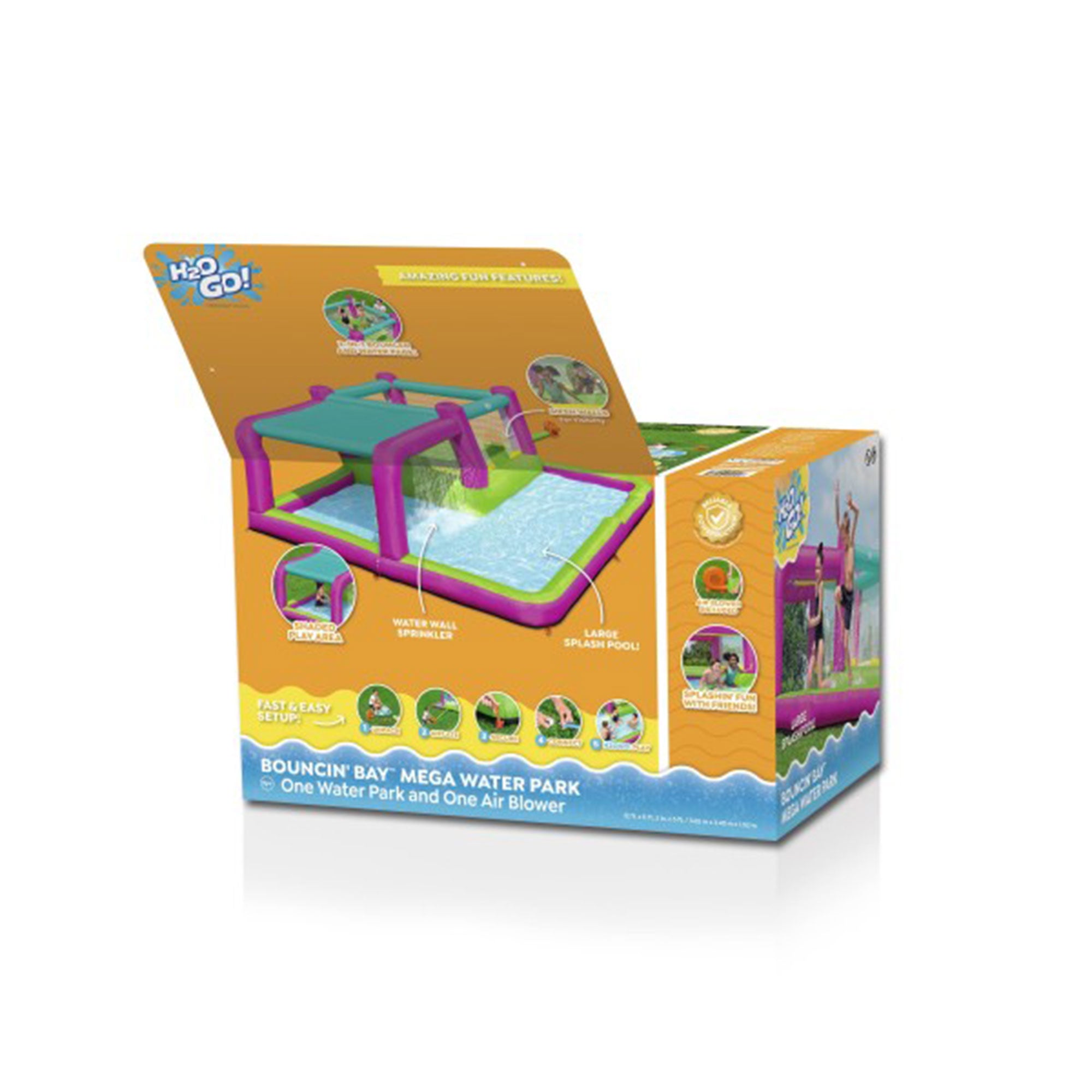 Bestway H2OGO! Bouncin' Bay Kids Inflatable Mega Water Park Outdoor Splash Pool - Smart-nests
