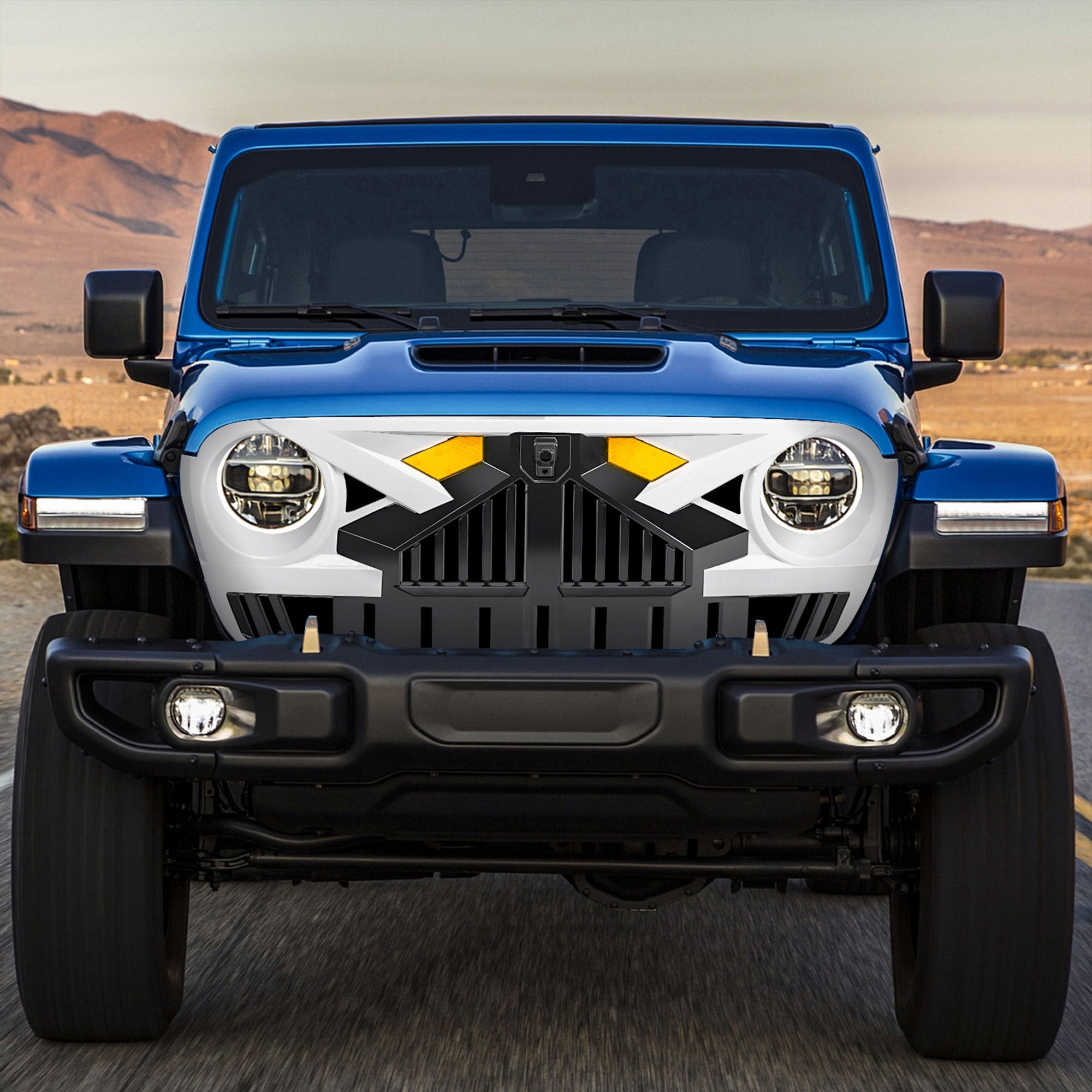 AMERICAN MODIFIED Grille for 2018+ Jeep Wrangler JL, 2020+ Gladiator JT w/Camera - Smart-nests
