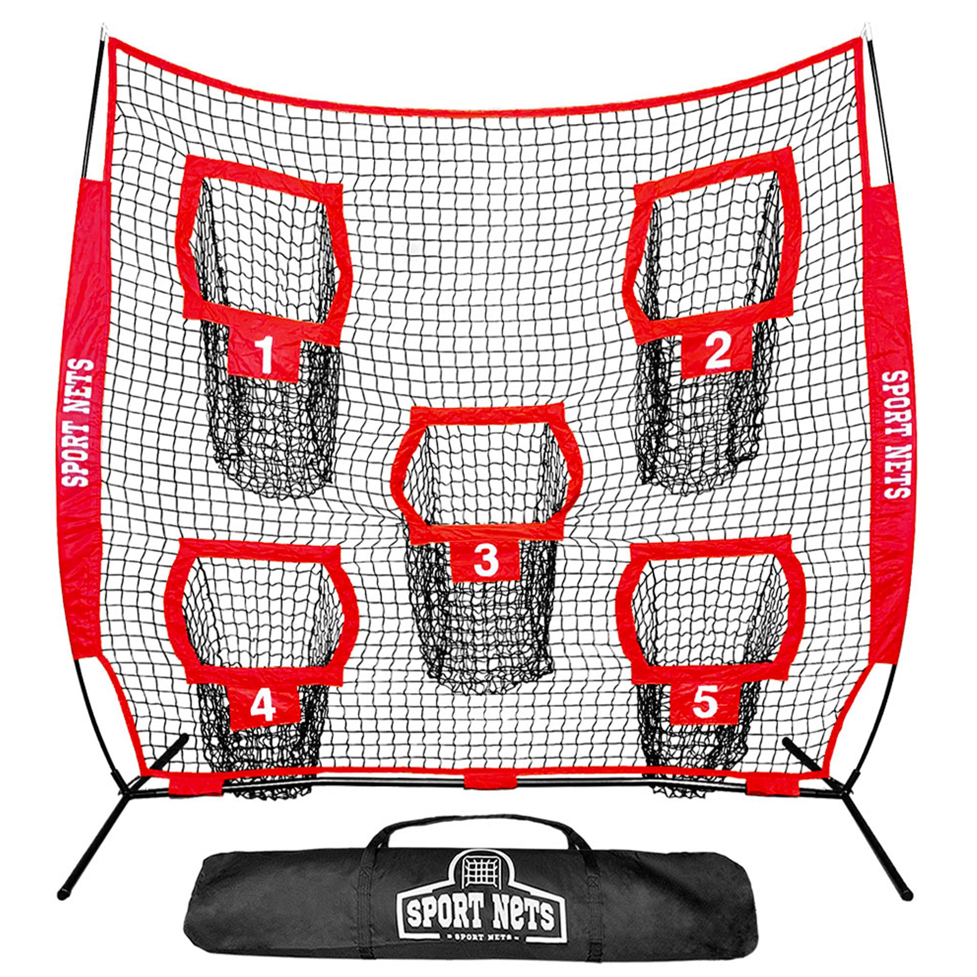 Hit Run Steal Football Throwing Net with Target Pockets for Quarterback Training - Smart-nests