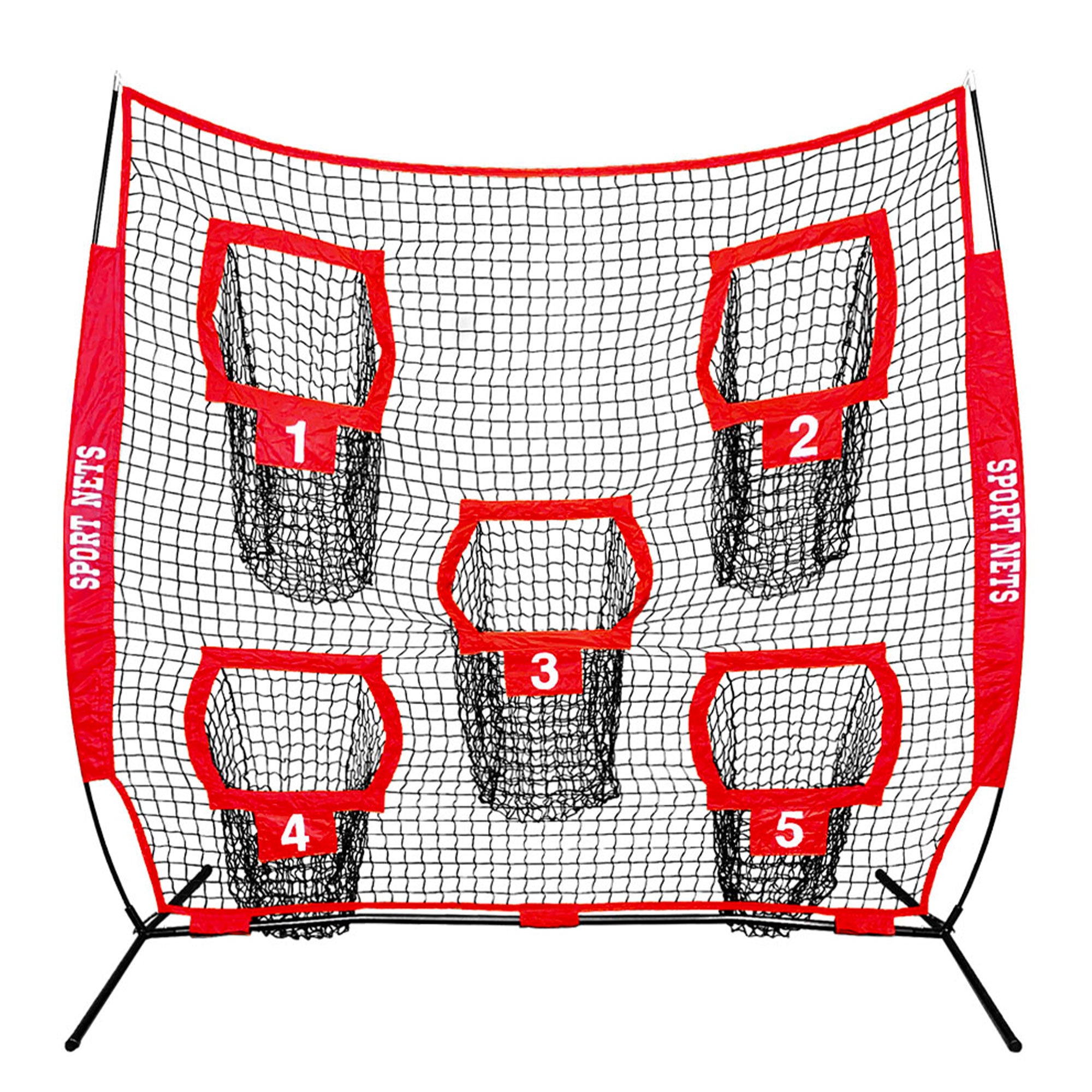 Hit Run Steal Football Throwing Net with Target Pockets for Quarterback Training - Smart-nests