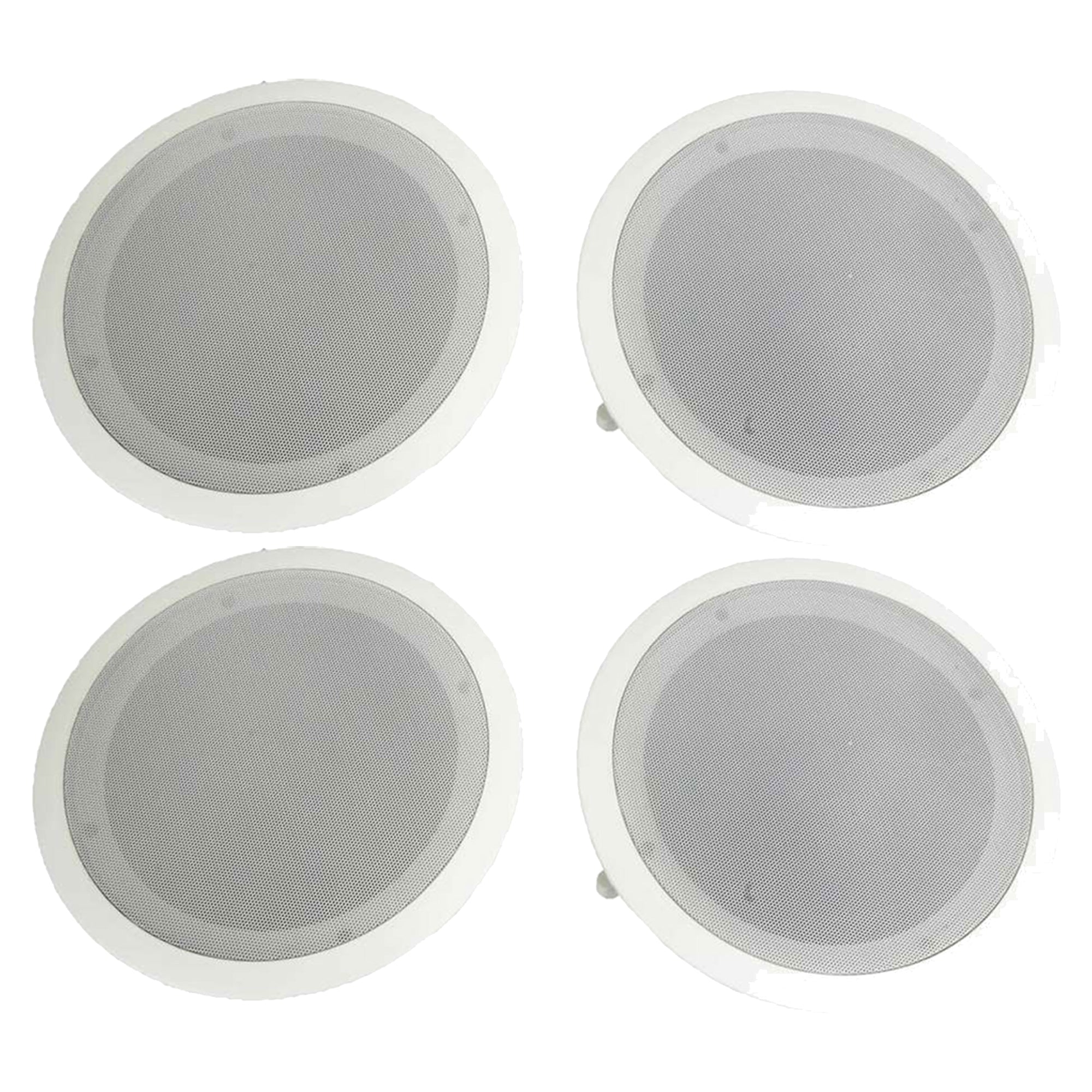 Pyle Home PDIC Series 8" 250W Round Flush Mount Wall Ceiling Speakers (4 Pack)