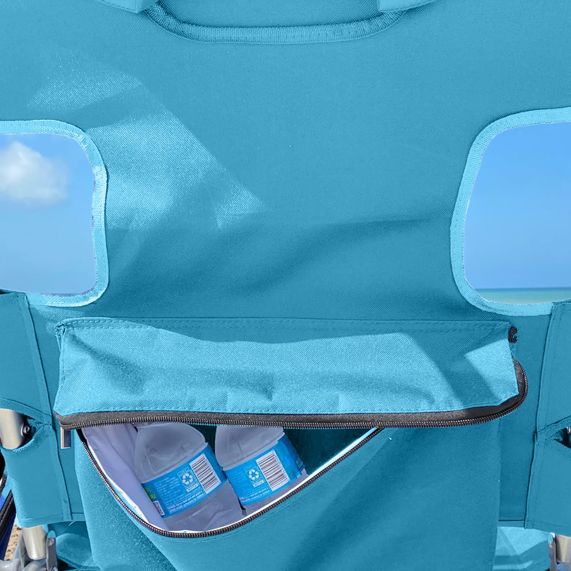 Deltess Ostrich 3 In 1 Portable Chair Cooler Bag & Reclining Lounger, Light Blue - Smart-nests