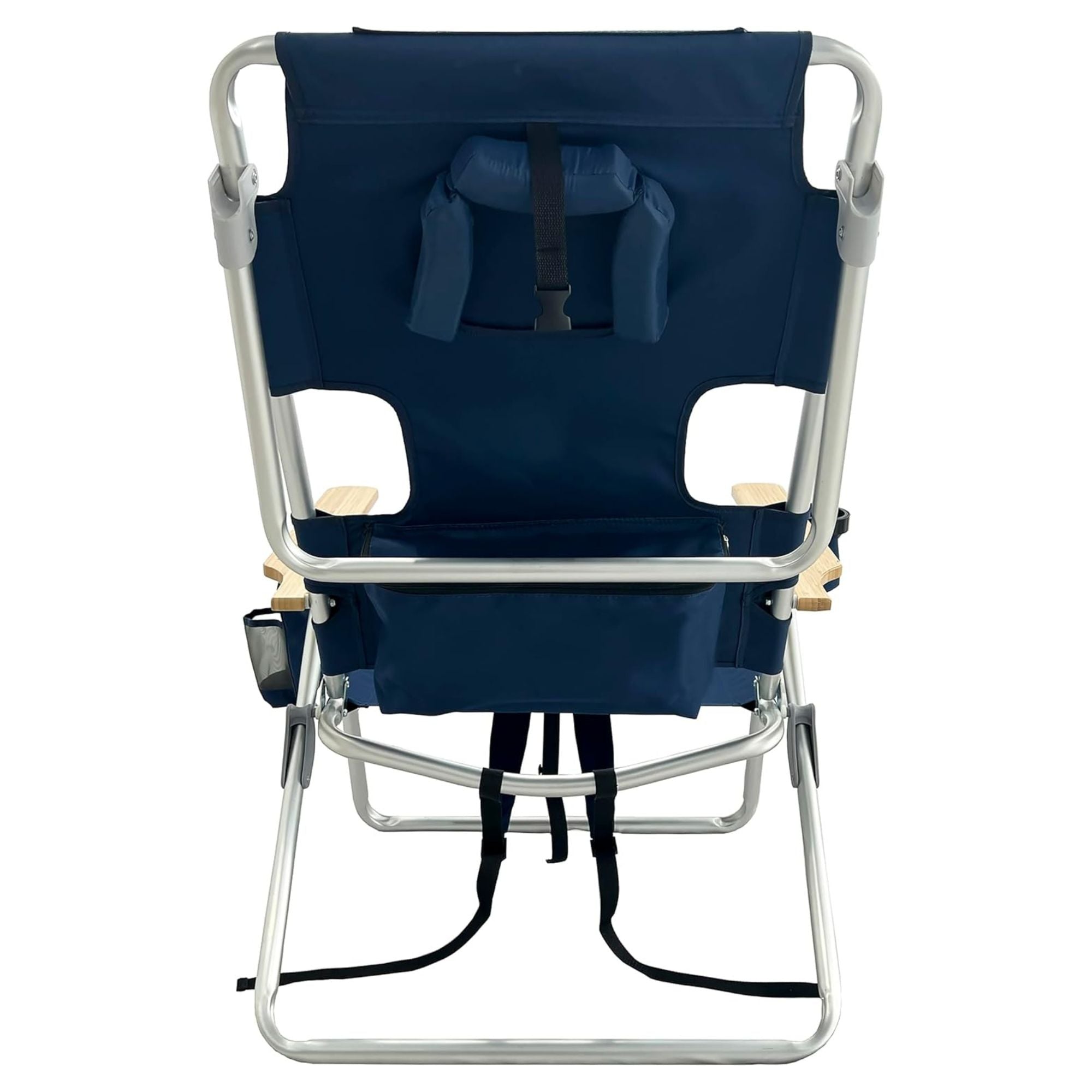 Deltess Ostrich 3 In 1 Portable Chair Cooler Bag & Reclining Lounger, Navy Blue - Smart-nests