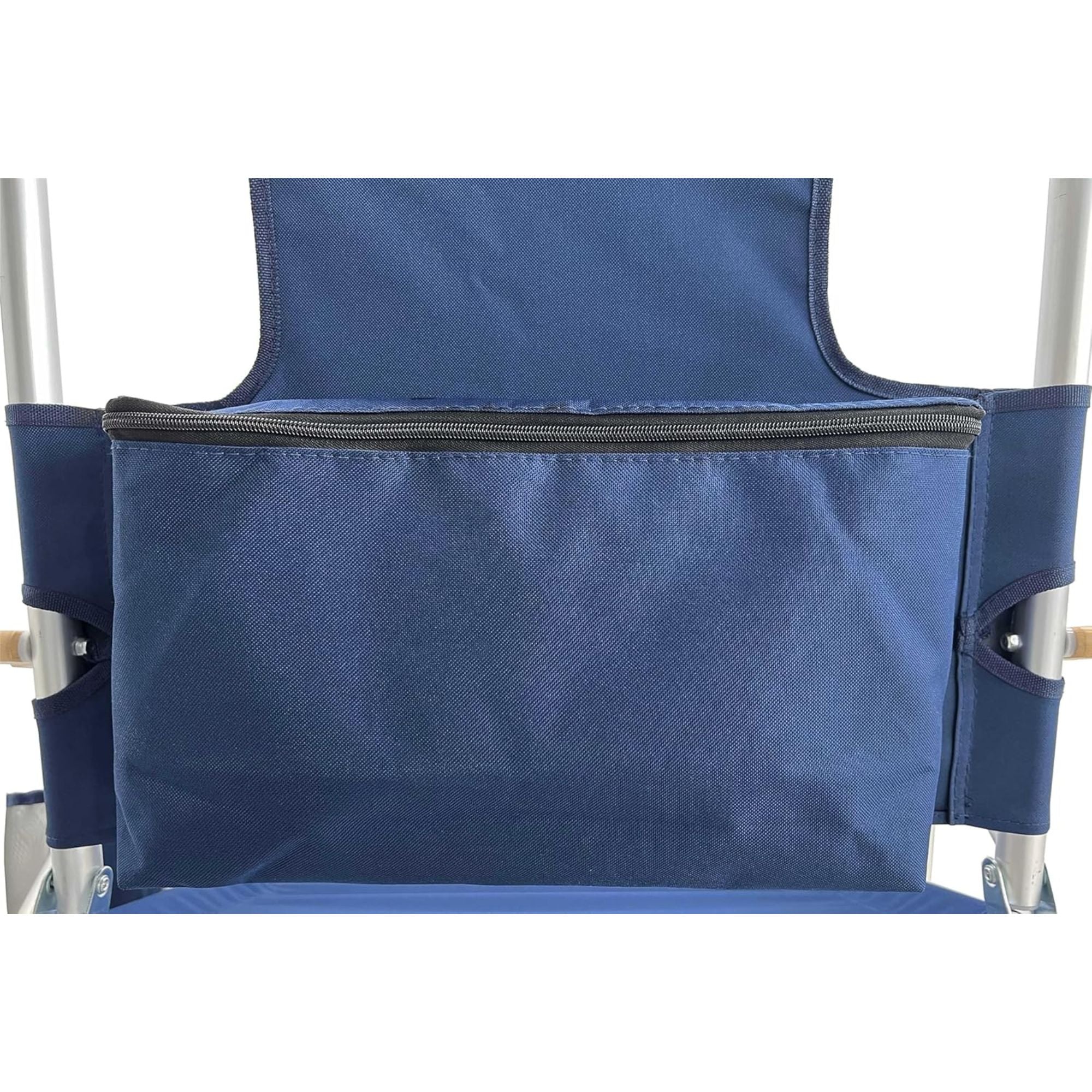 Deltess Ostrich 3 In 1 Portable Chair Cooler Bag & Reclining Lounger, Navy Blue - Smart-nests