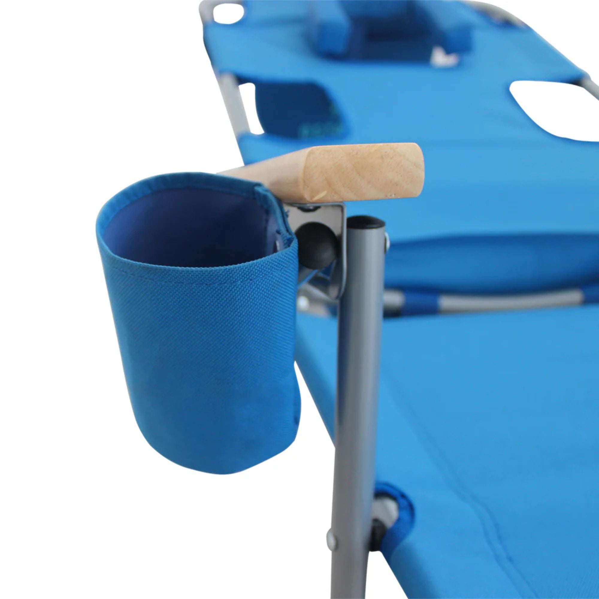 Ostrich Midsize Face Down Backpack Beach Chair with Face Hole & Cup Holder, Blue - Smart-nests