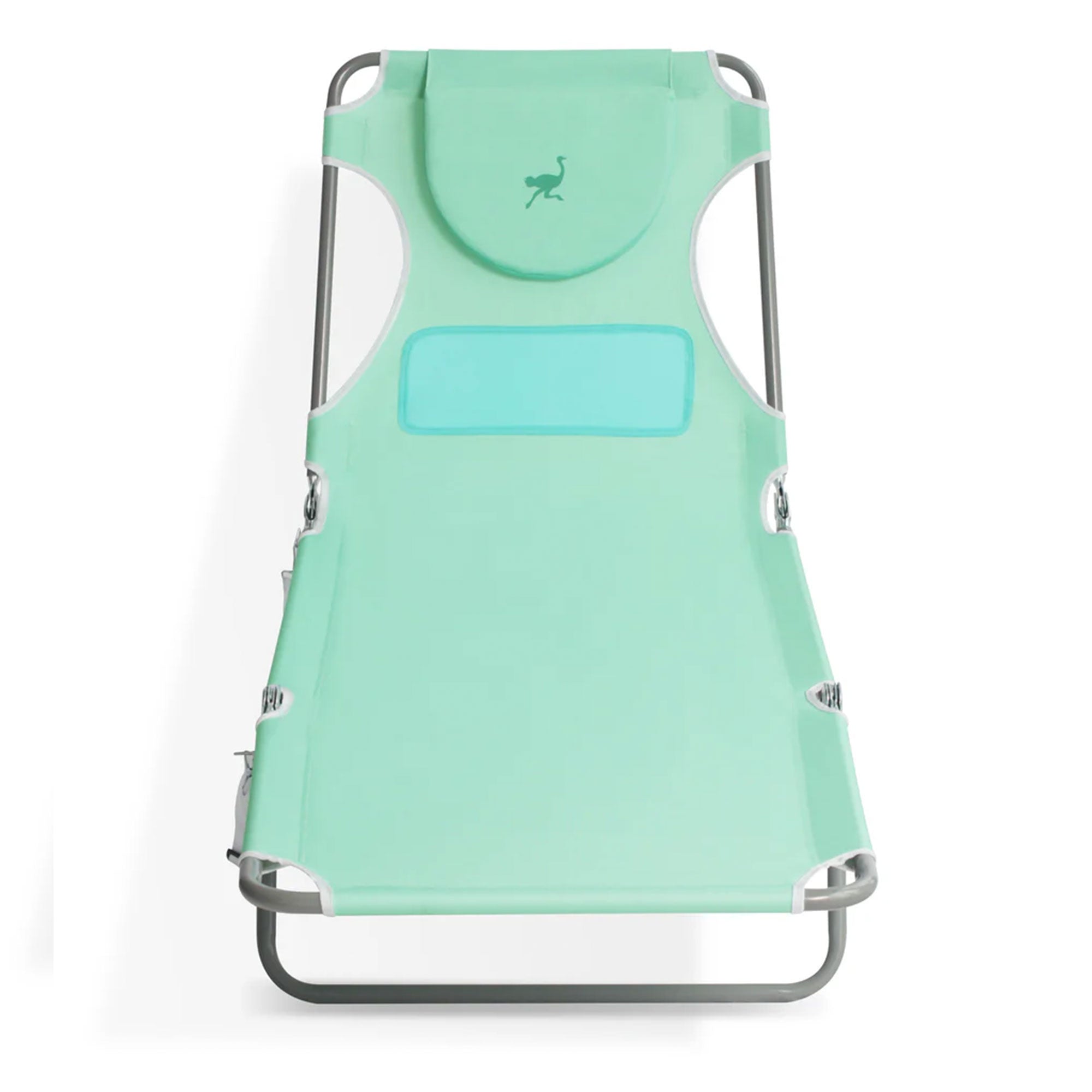 Ostrich Ladies Comfort Lounger, Foldable Beach Camping Pool Tanning Chair, Aqua