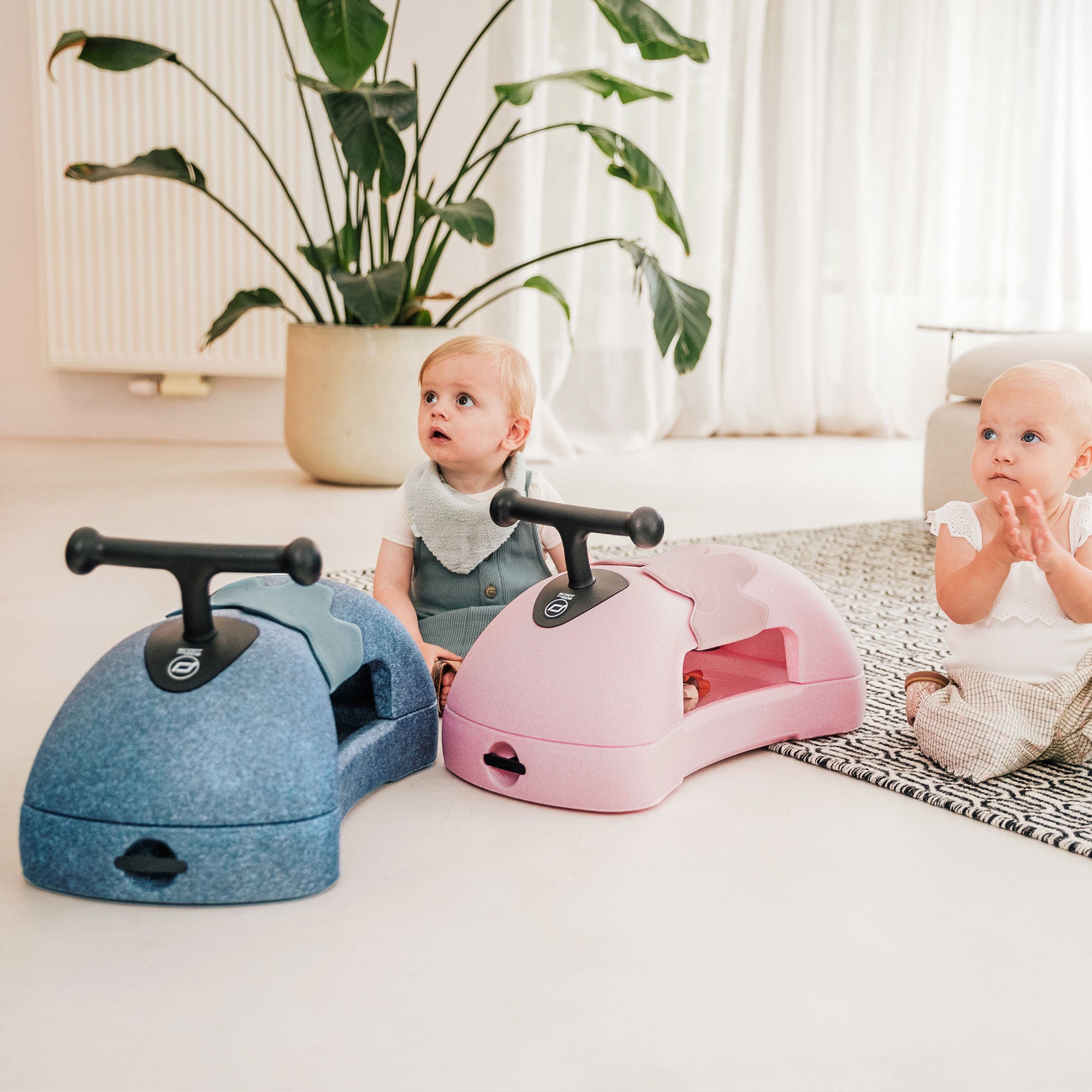 Scoot & Ride My First 3 in 1 Baby Walker, Ride On & Scoot Board w/Storage, Steel