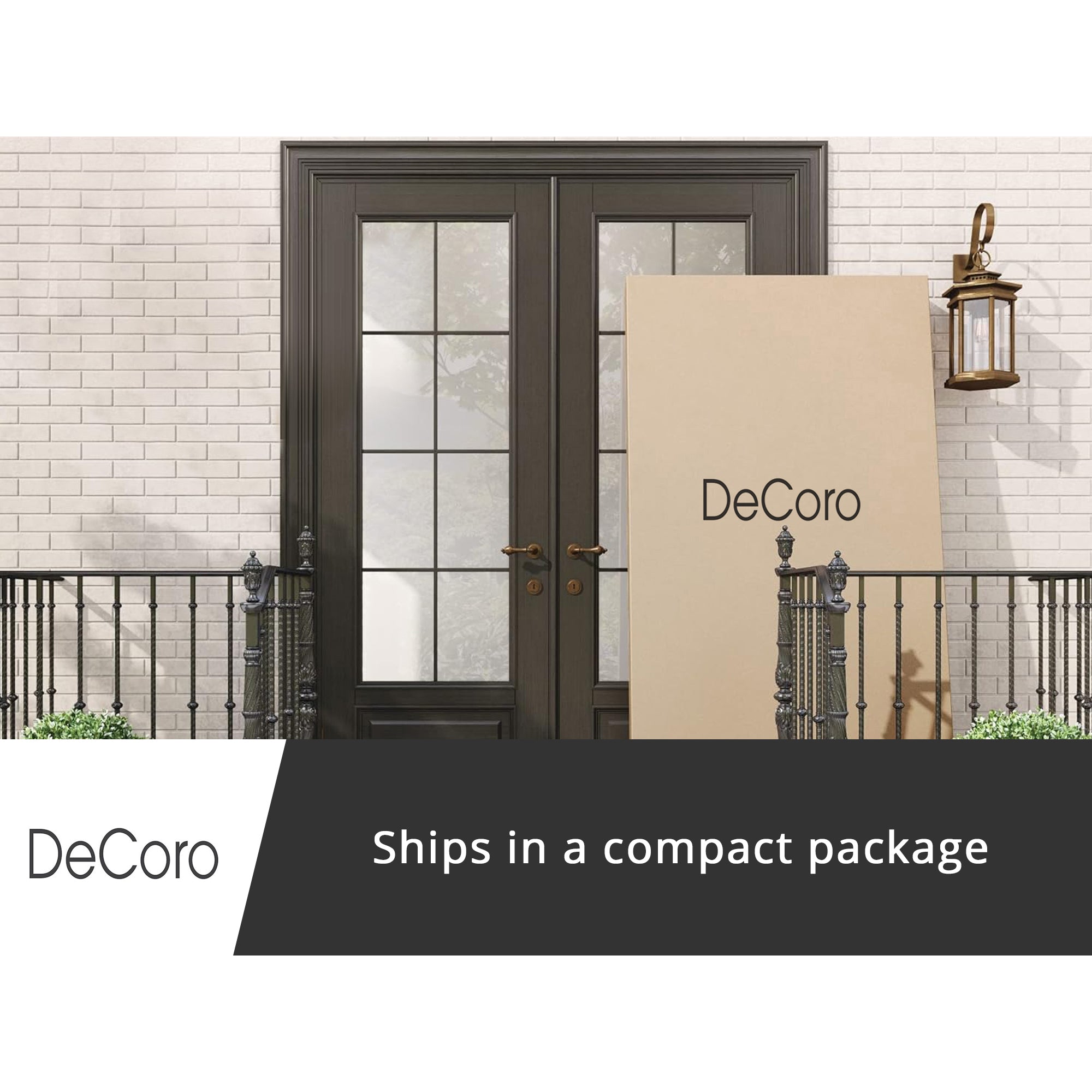 DeCoro Cambridge Upholstered Wooden Platform Bed Frame w/Headboard, King, Linen - Smart-nests