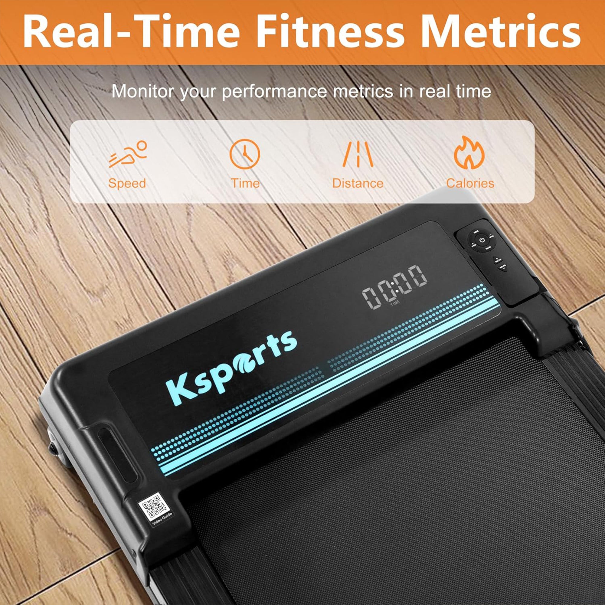 Ksports Under Desk Walking Pad Treadmill with Auto Incline and Wheels, 2.5 HP - Smart-nests