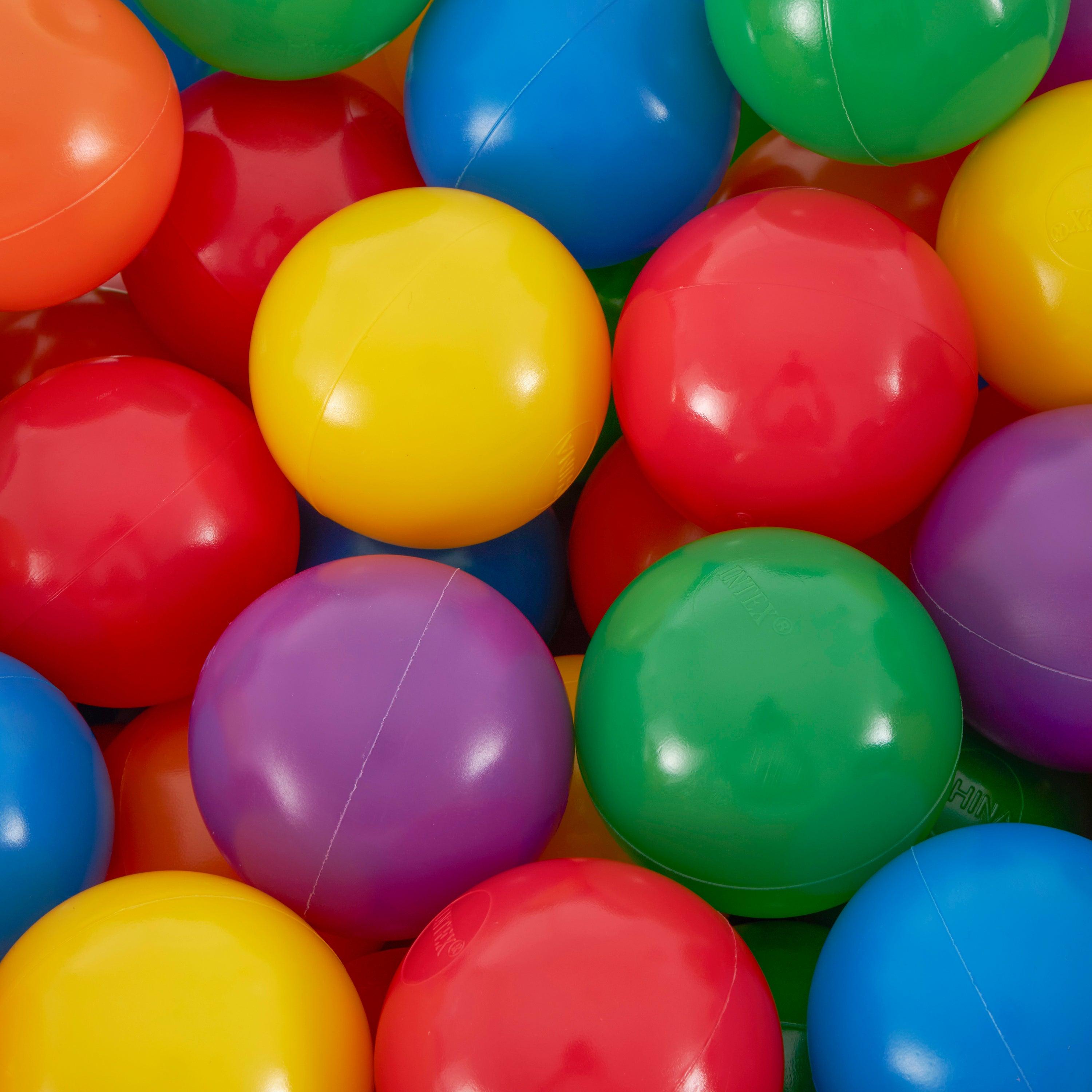 100-Pack Intex Small Plastic Multi-Colored Fun Ballz For A Ball Pit (Used) - Smart-nests