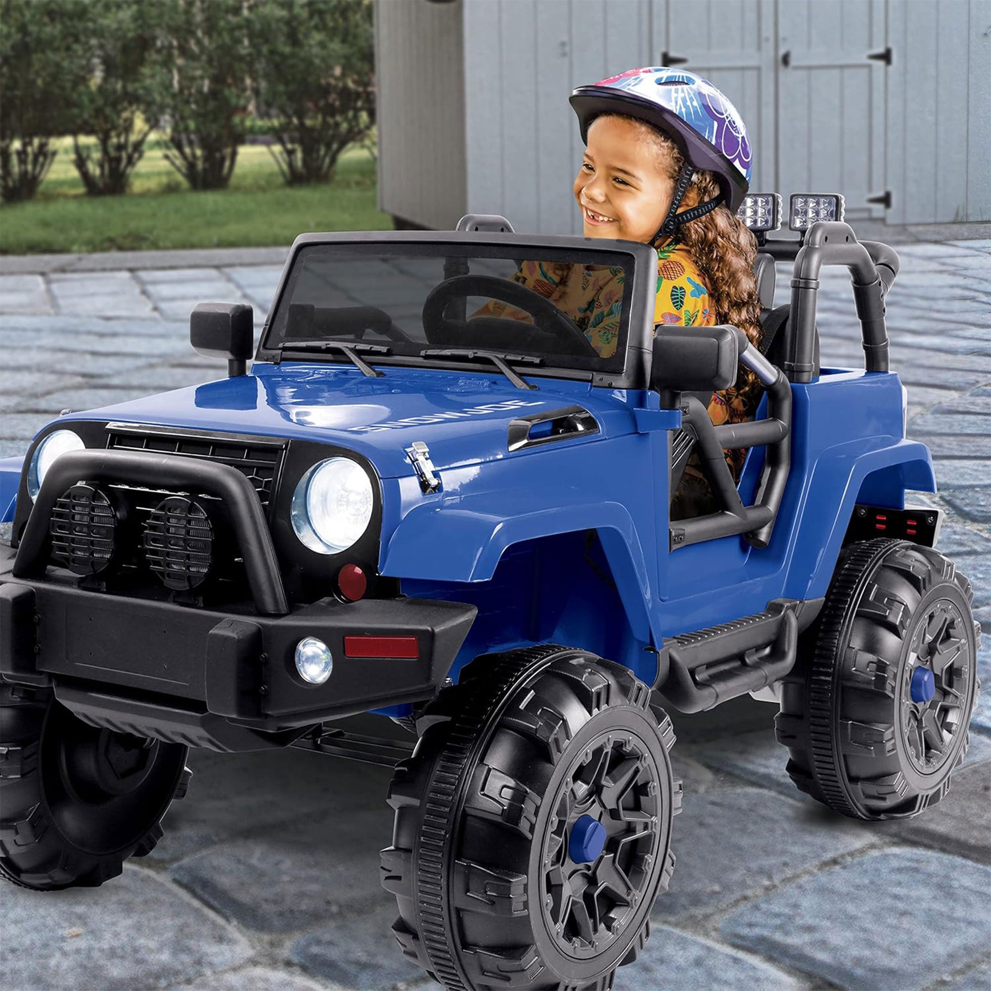 Snow Joe 24V Ride On Car Toy with Snow Plow Scoop and Parental Remote, 24V-SUV1 - Smart-nests