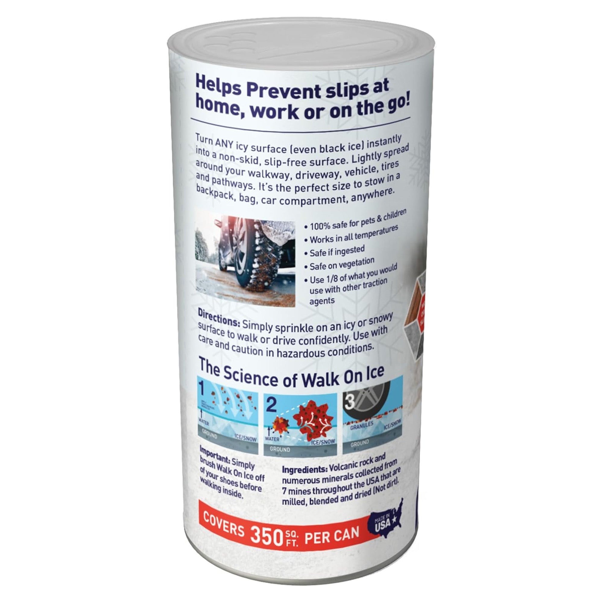 Gaia 12 Pack Walk on Ice Snow Melt to Help Prevent Slips and Falls, 1.75 lbs - Smart-nests