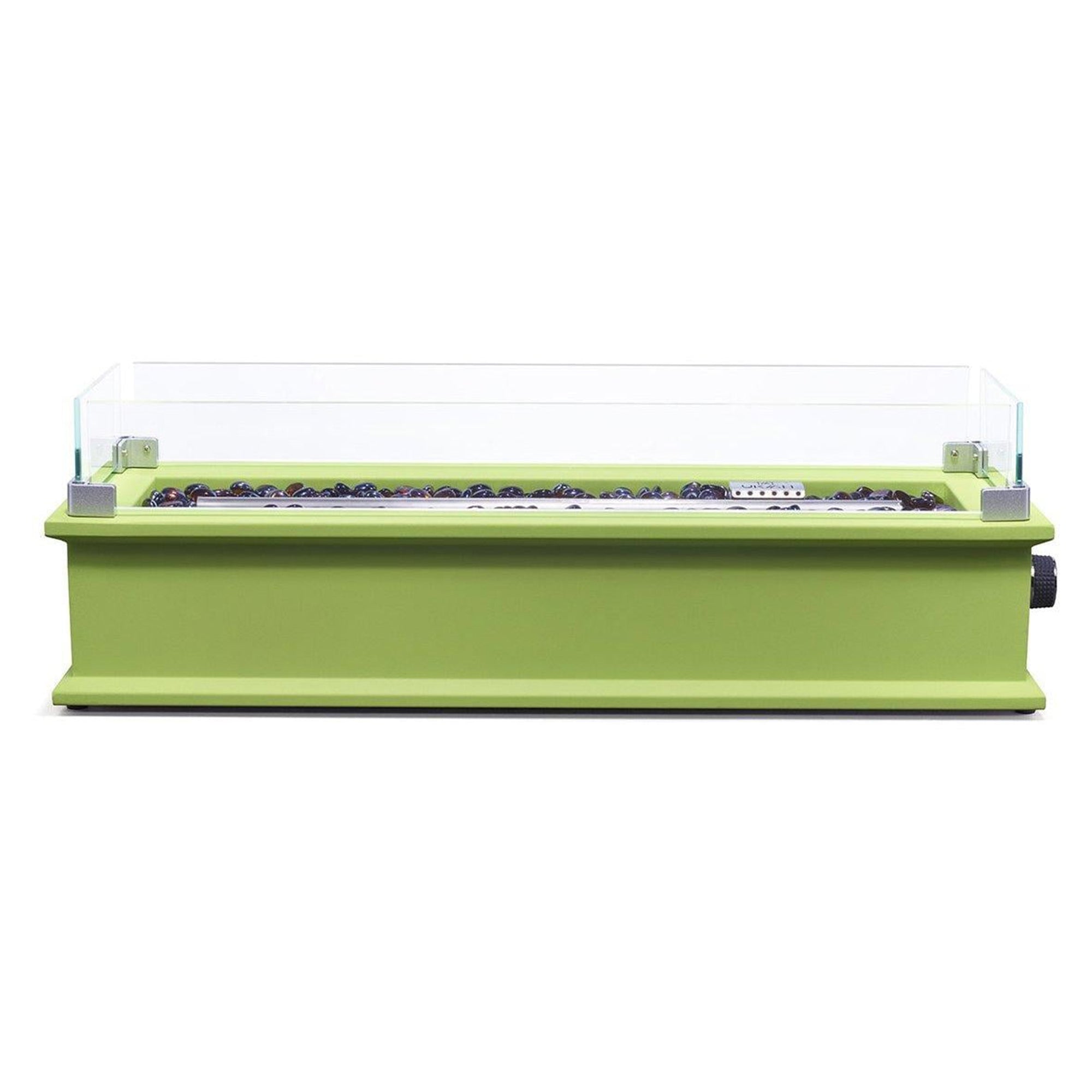 Loom X Blossom Tabletop Design Gas Fire Pit with Quick-connect Adapter, Lime - Smart-nests