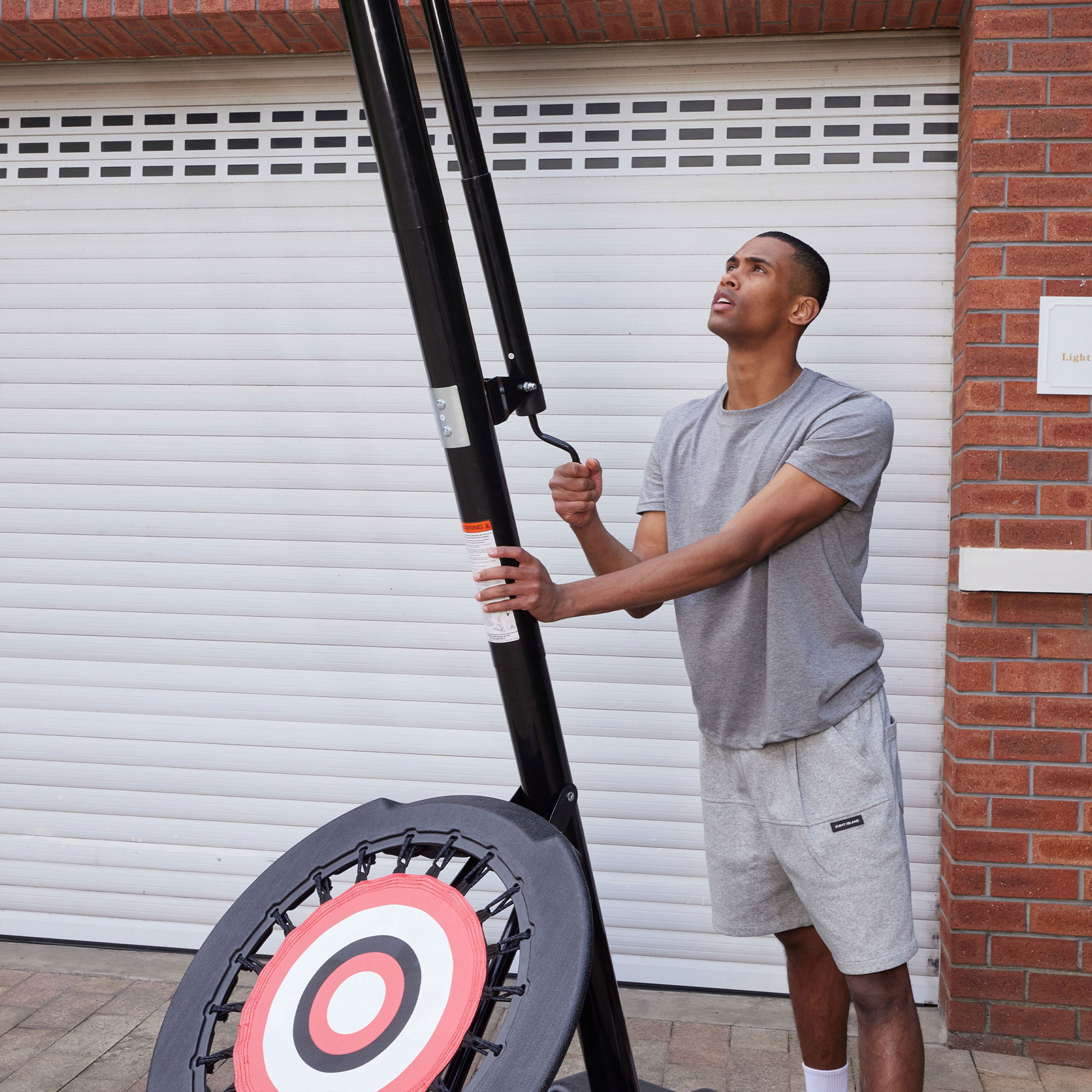 IE Sports Portable Basketball Hoop, Adjustable Height, 44" Backboard & Rebounder - Smart-nests