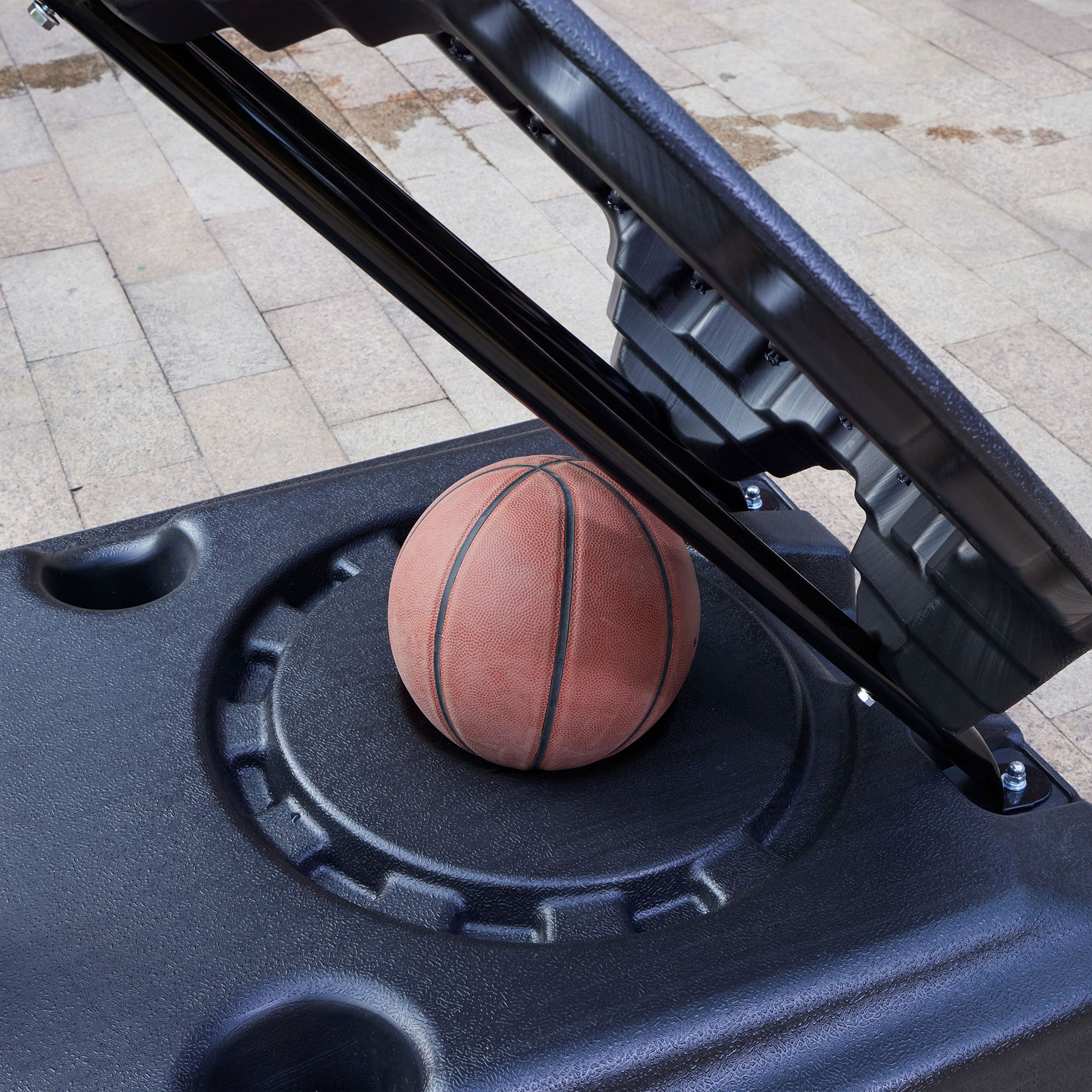 IE Sports Portable Basketball Hoop, Adjustable Height, 44" Backboard & Rebounder - Smart-nests