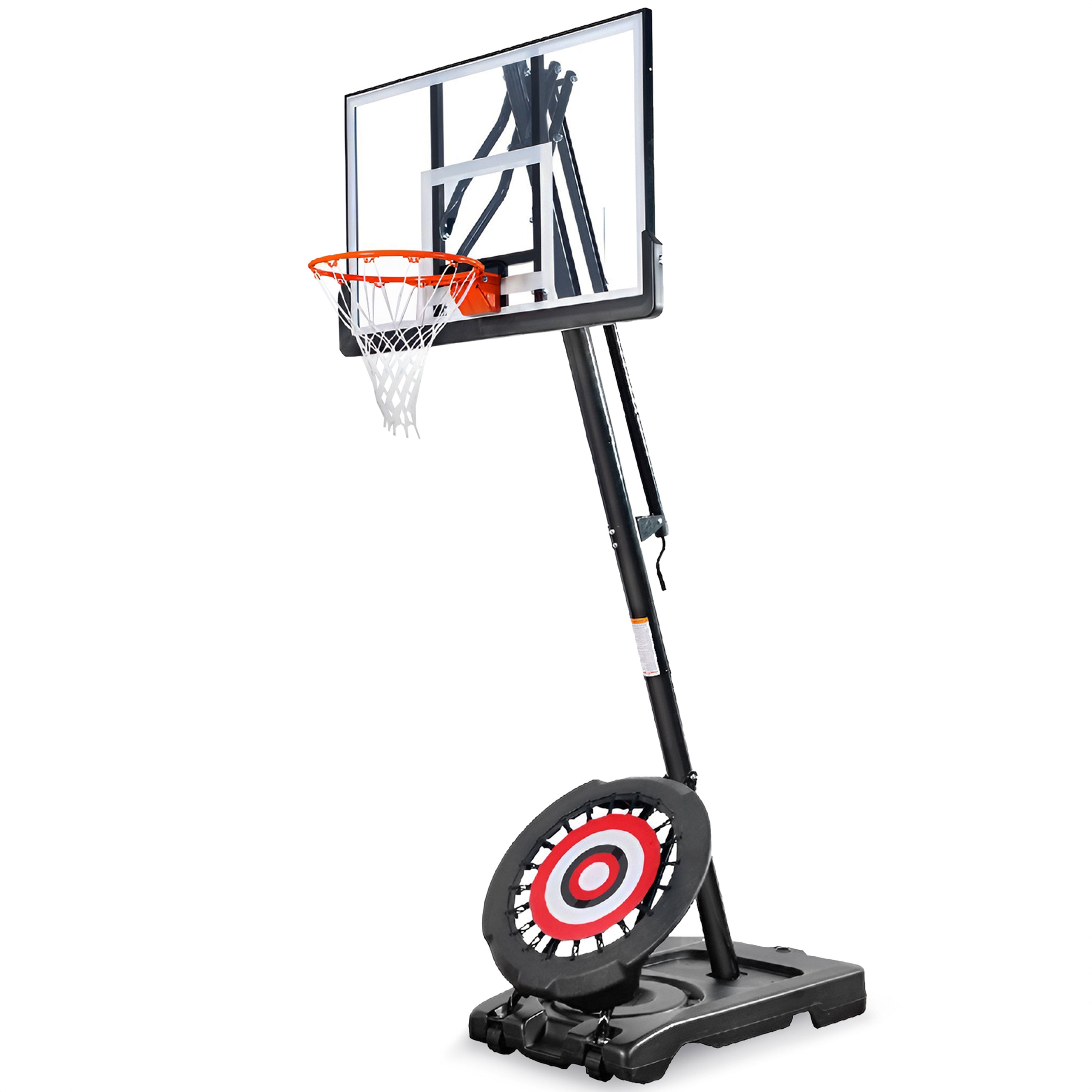 IE Sports Portable Basketball Hoop, Adjustable Height, 44" Backboard & Rebounder - Smart-nests