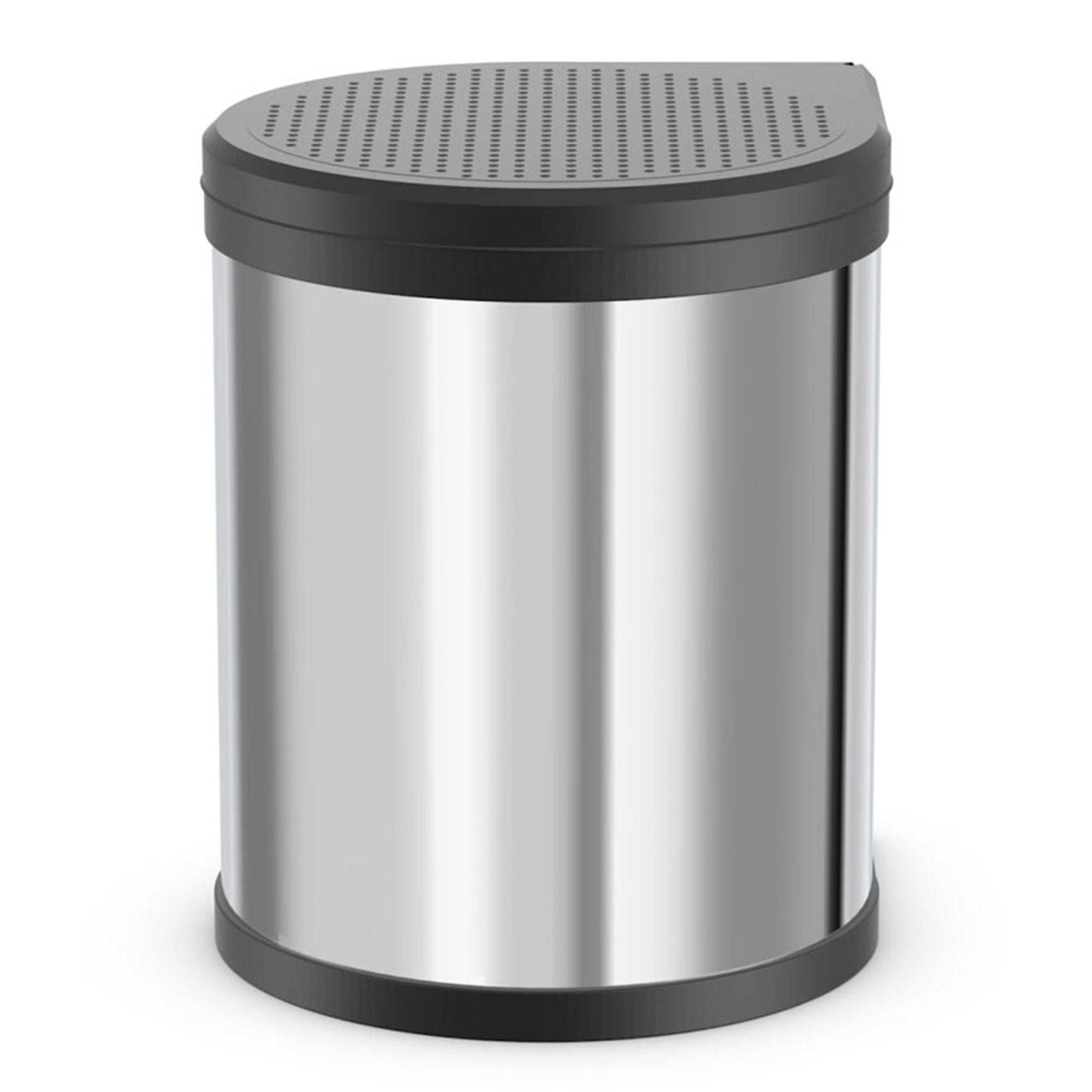 Hailo Compact-Box M Trash Can, 4 Gallon, Lid-Lift, Small Kitchen Bin, Steel - Smart-nests