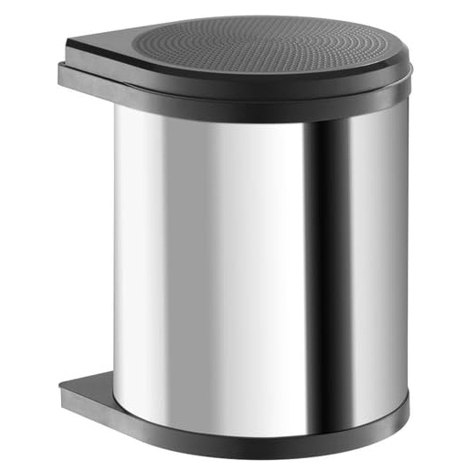 Hailo Compact-Box M Trash Can, 4 Gallon, Lid-Lift, Small Kitchen Bin, Steel - Smart-nests