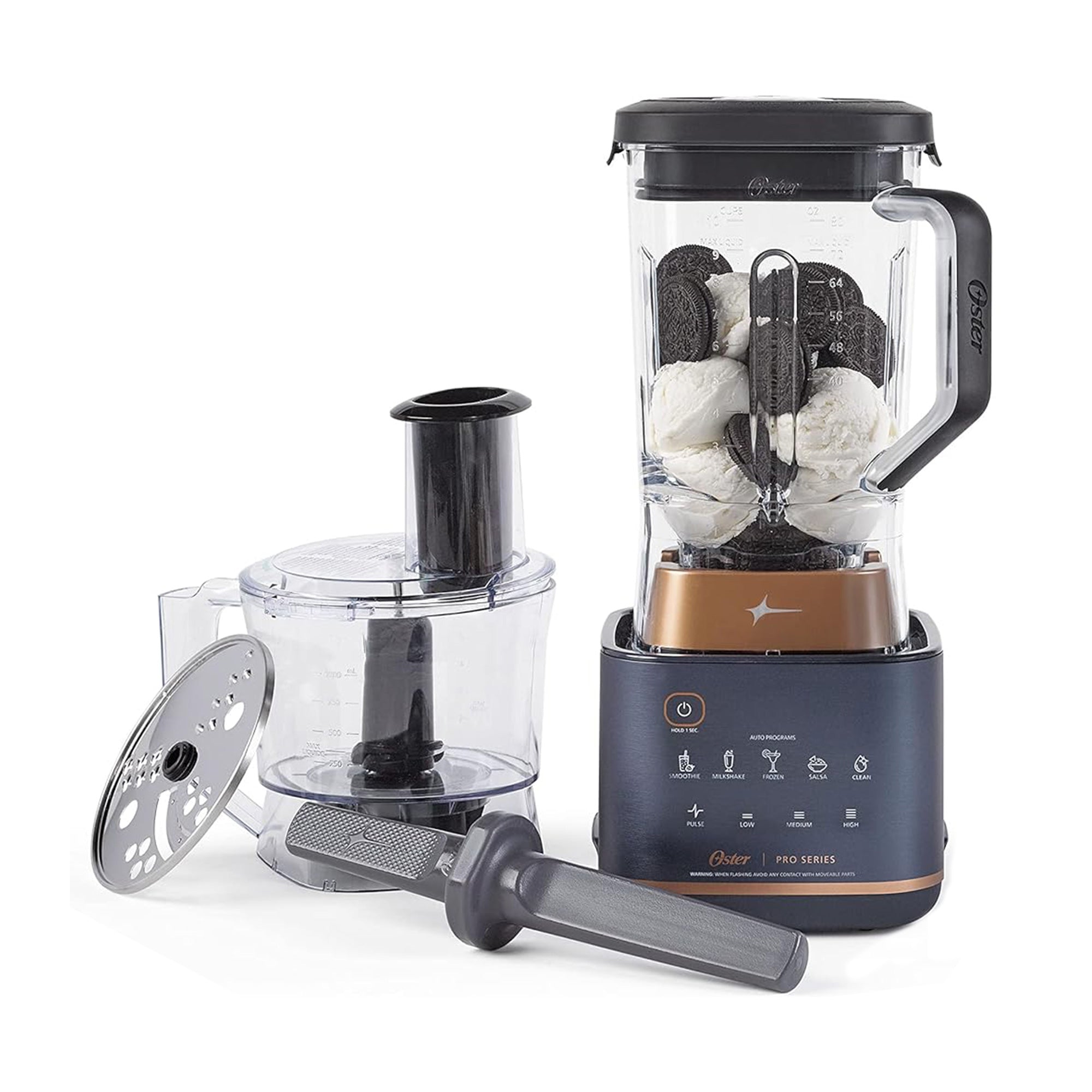 Oster Pro Series Kitchen System with XL 9 Cup Tritan Jar for Kitchen, Dark Blue - Smart-nests