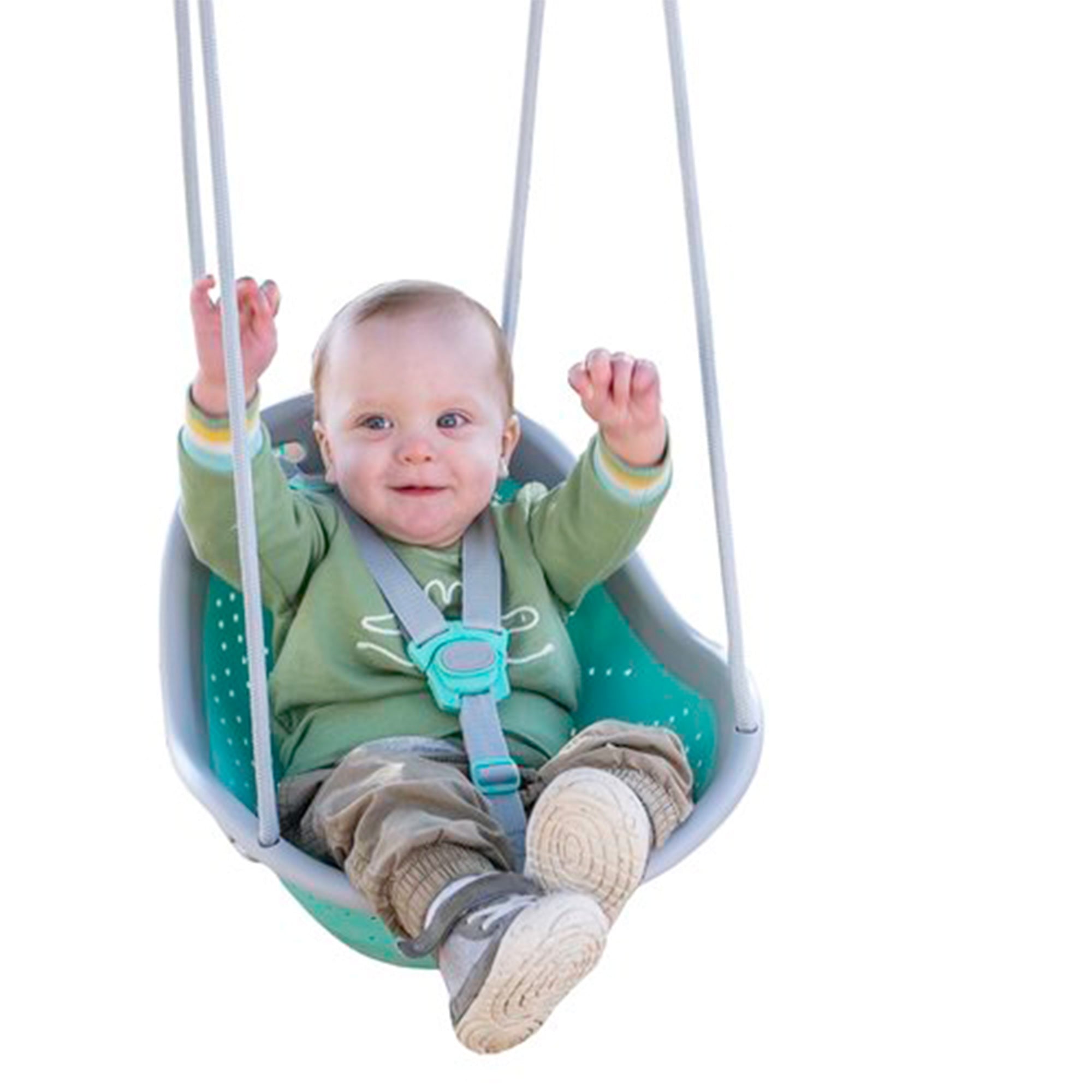 XDP Recreation Sweeng Child Swing with Frame, Portable Backyard Play Set, Aqua - Smart-nests