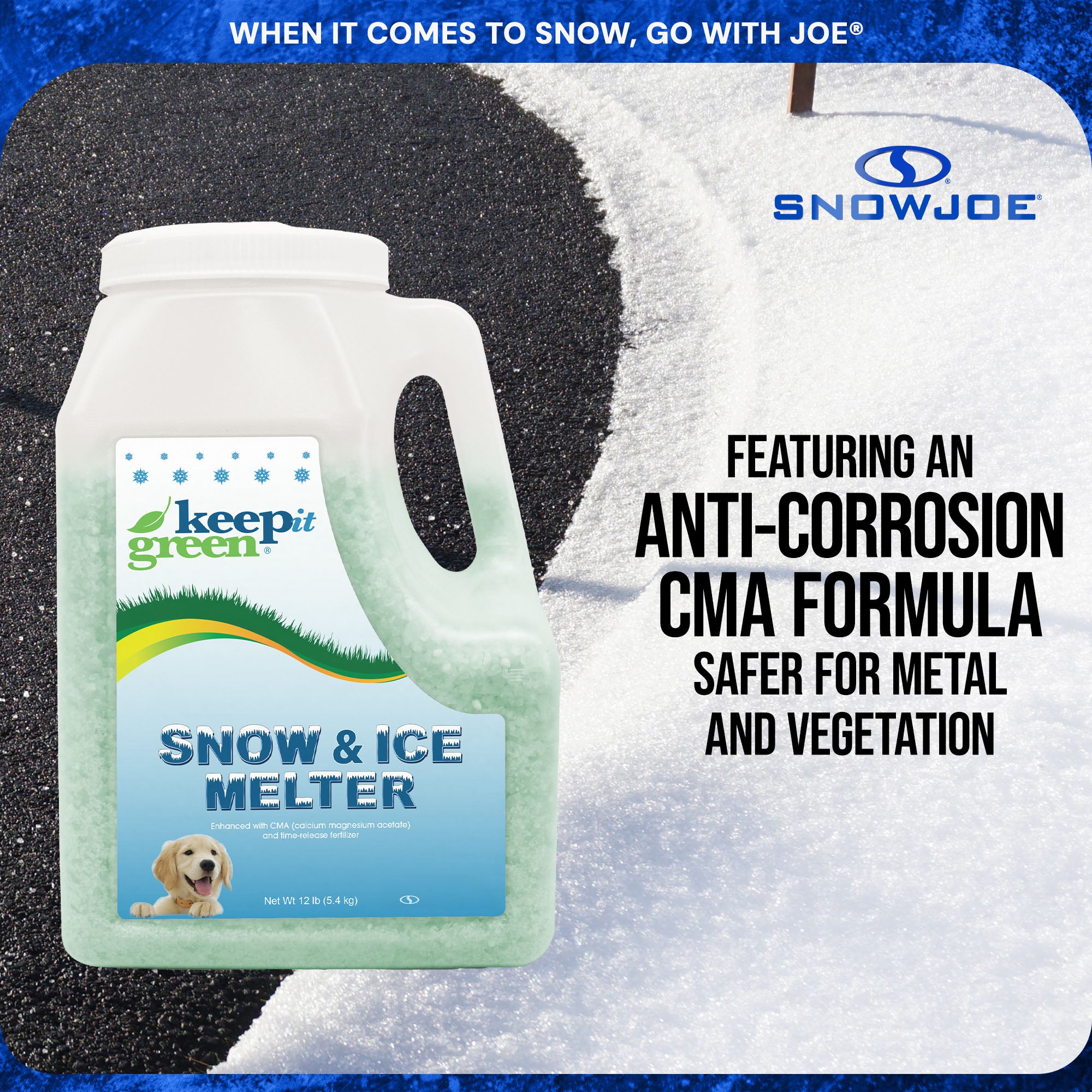 Snow Joe Keep It Green Pet Friendly Snow Melt Salt Pellets, 12 lbs, KIG12 - Smart-nests