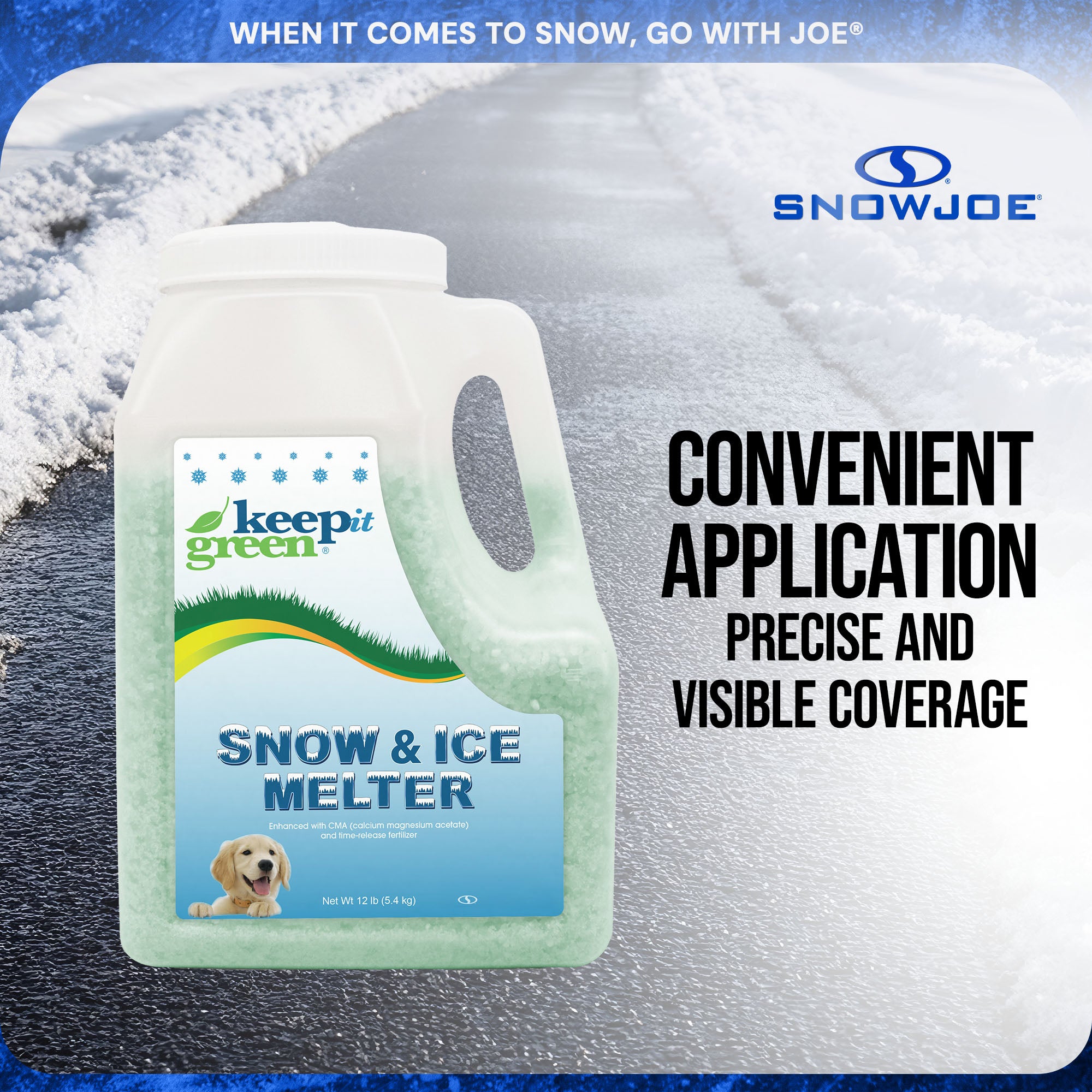 Snow Joe Keep It Green Pet Friendly Snow Melt Salt Pellets, 12 lbs, KIG12 - Smart-nests