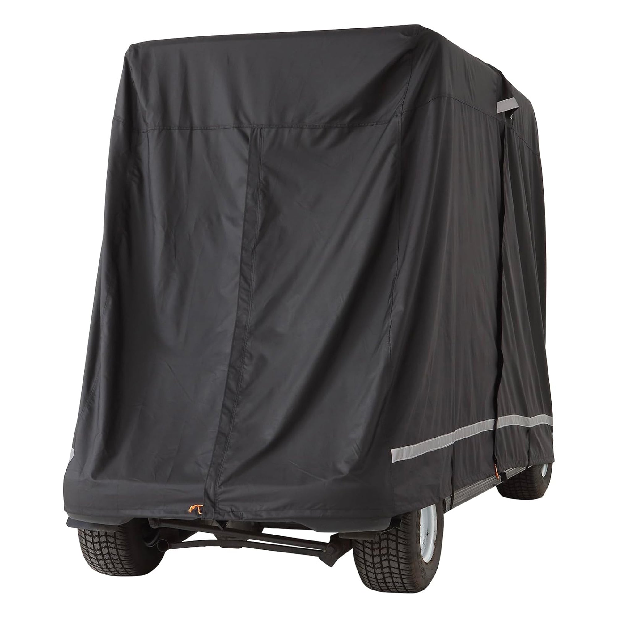 VEVOR Waterproof 4-Passenger Golf Cart Cover, Rain Enclosure w/ Carry Bag, Black - Smart-nests