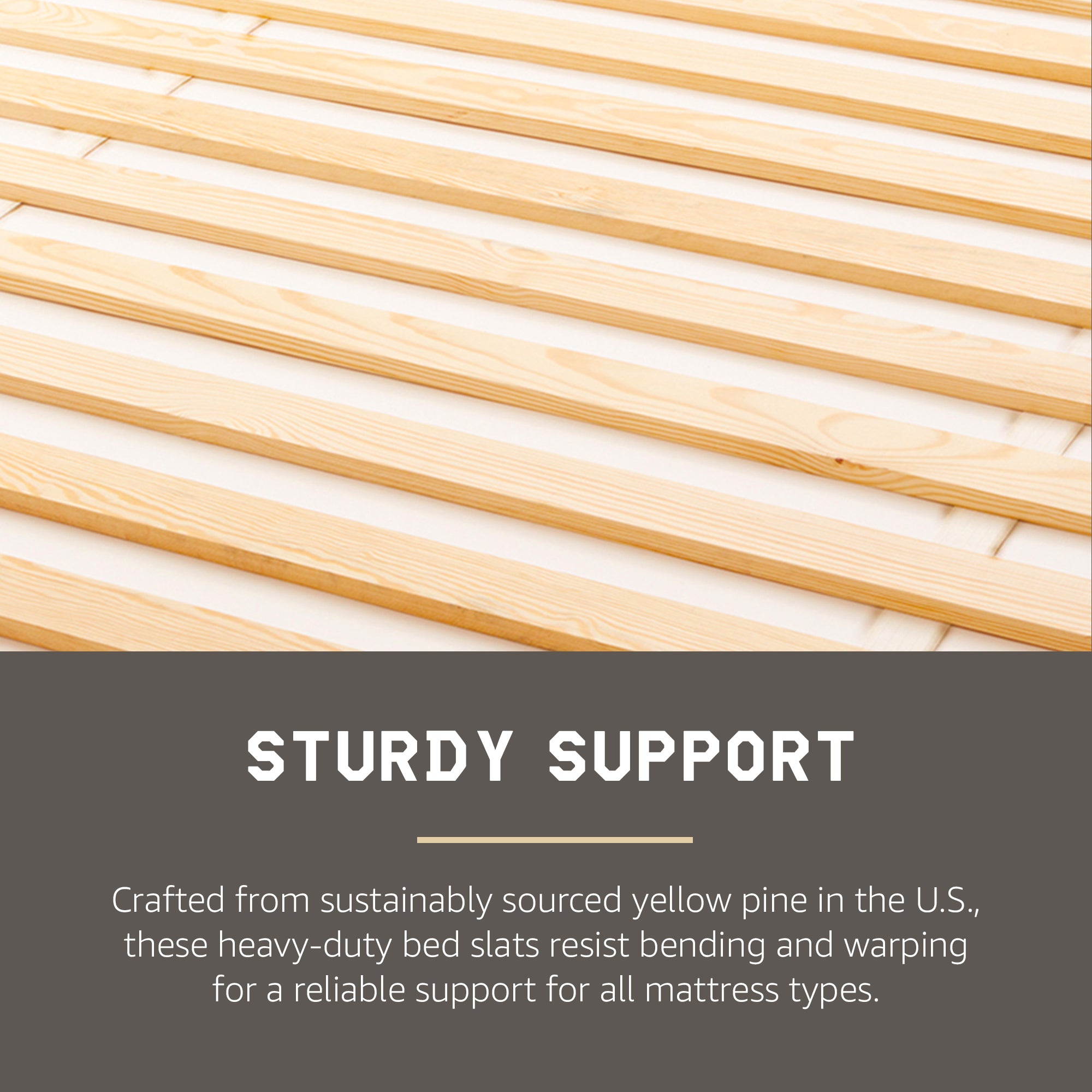 Hercules Xtreme Heavy-Duty Solid Pine Wood Bed Slats Bunkie Board, Queen Size - Smart-nests