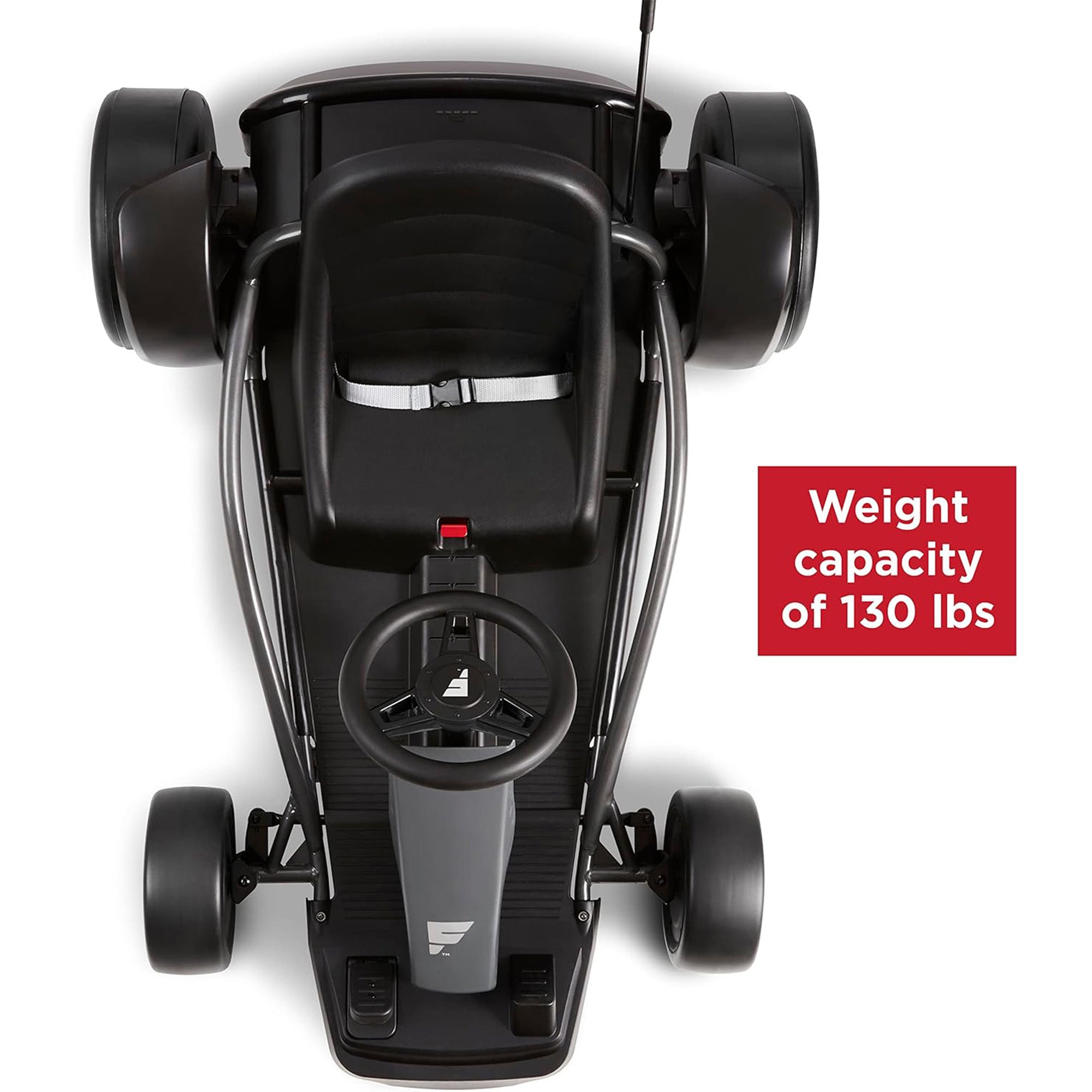 Radio Flyer 36V Battery-Powered Kids Electric Go-Kart, Grey - Smart-nests