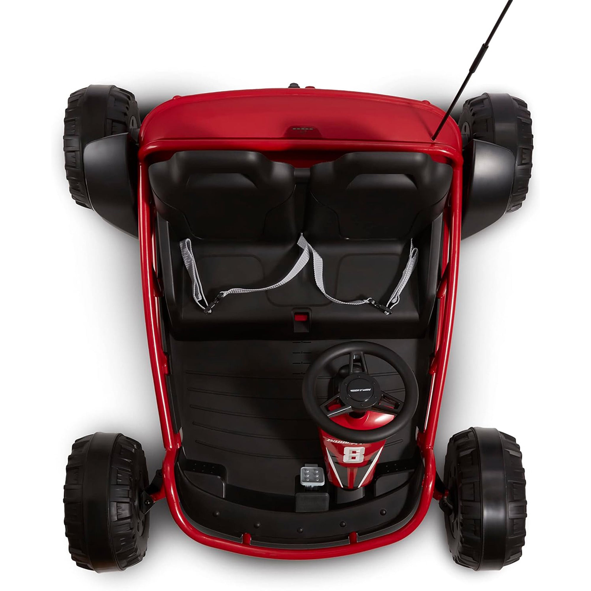 Radio Flyer Ultimate 24 Volt Electric Go-Kart for Kids Ages 3-8, 2-Seater, Red - Smart-nests