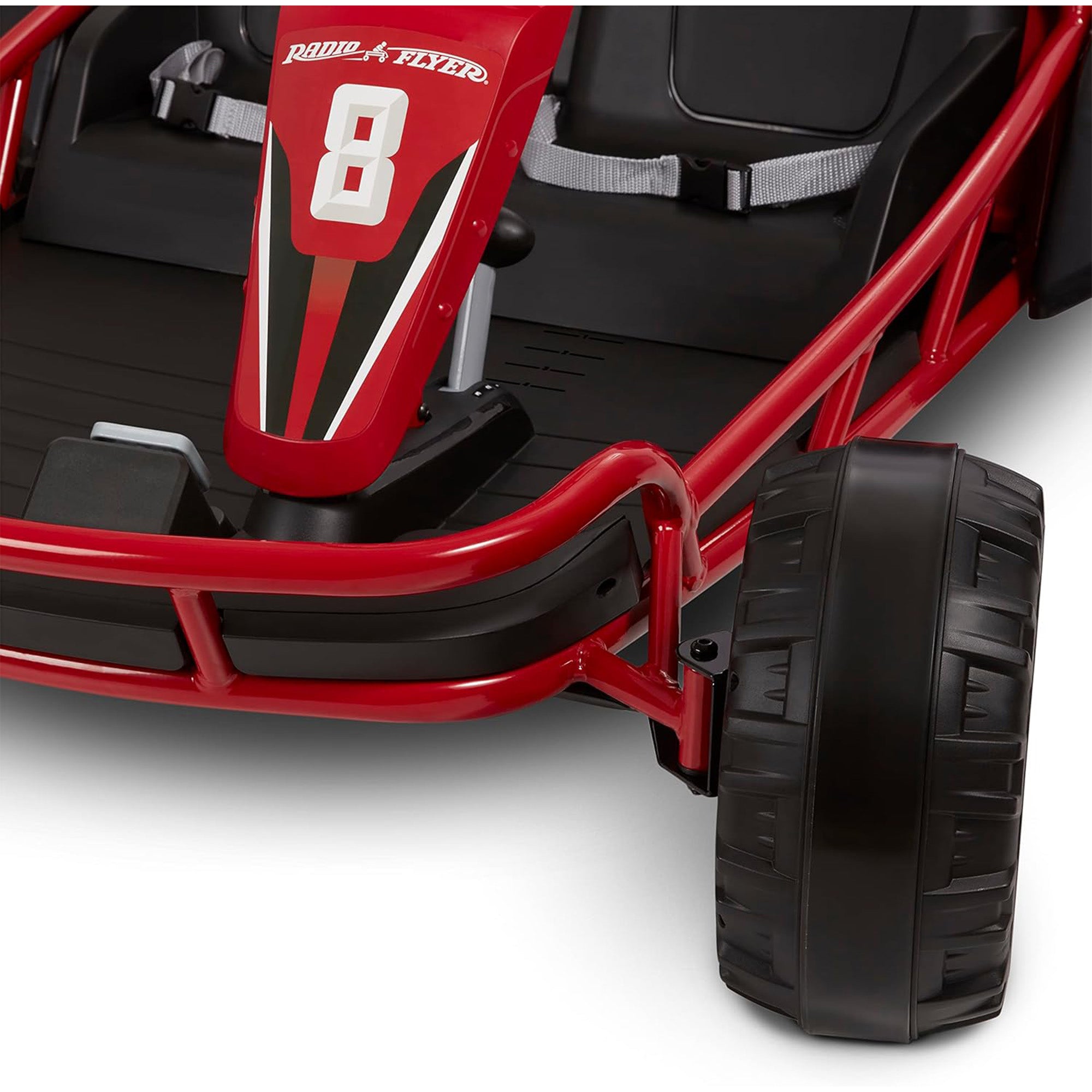 Radio Flyer Ultimate 24 Volt Electric Go-Kart for Kids Ages 3-8, 2-Seater, Red - Smart-nests