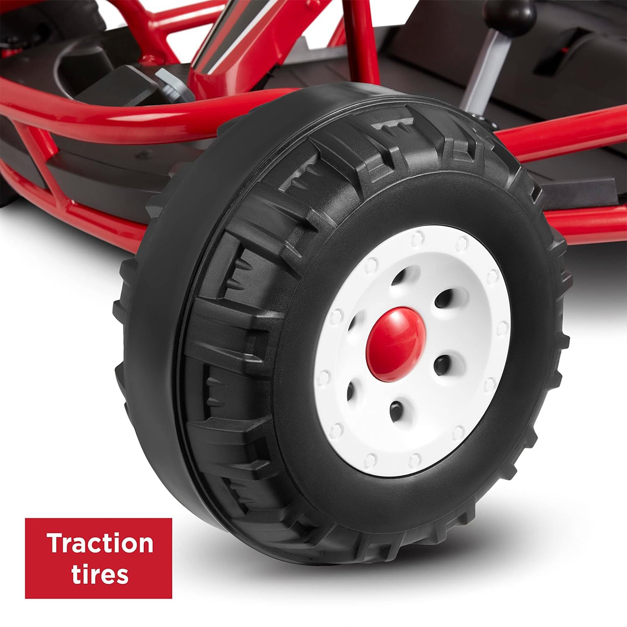 Radio Flyer Ultimate 24 Volt Electric Go-Kart for Kids Ages 3-8, 2-Seater, Red - Smart-nests