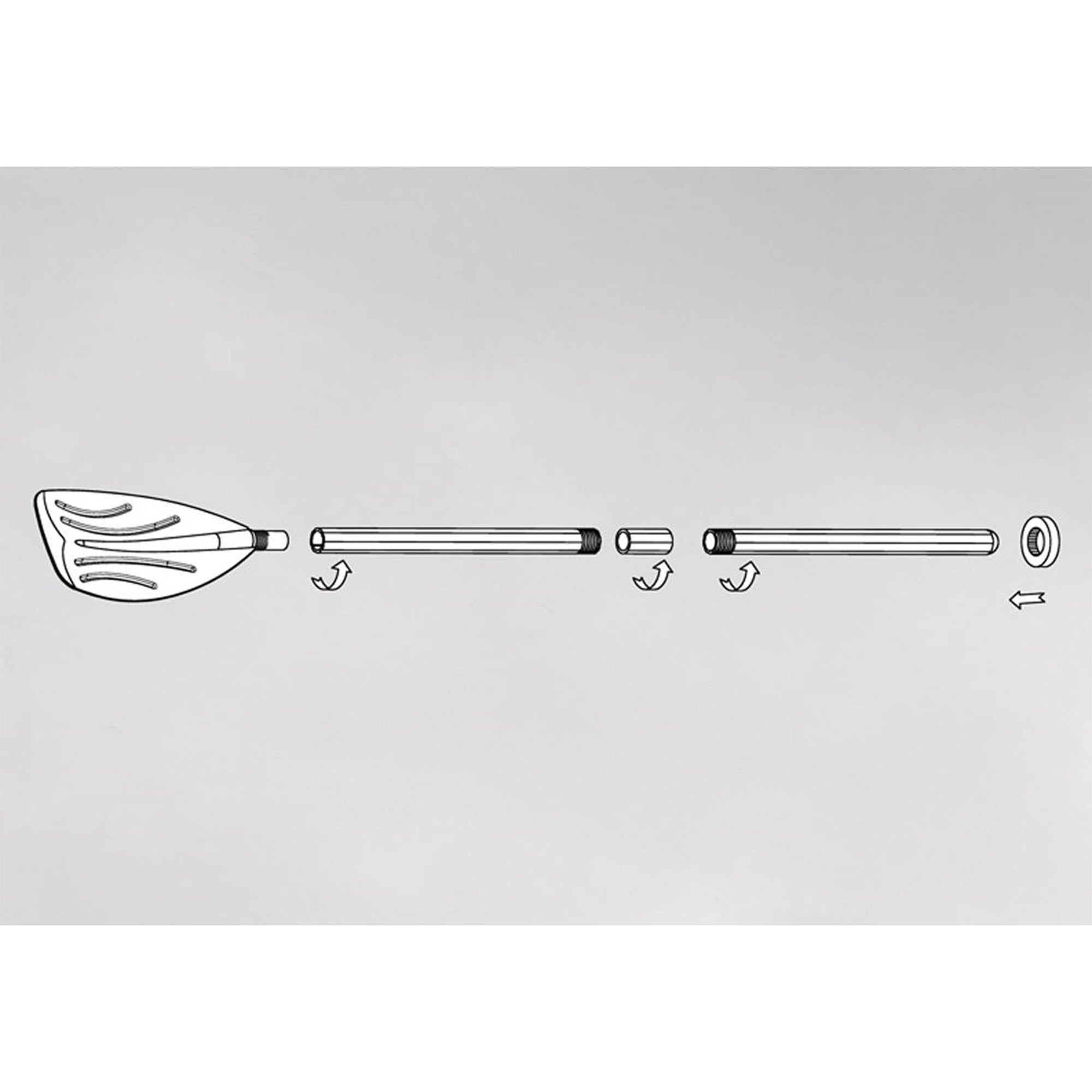 Intex Set of 48" Paddles Plastic Ribbed French Oars for Inflatable Boat (Pair) - Smart-nests