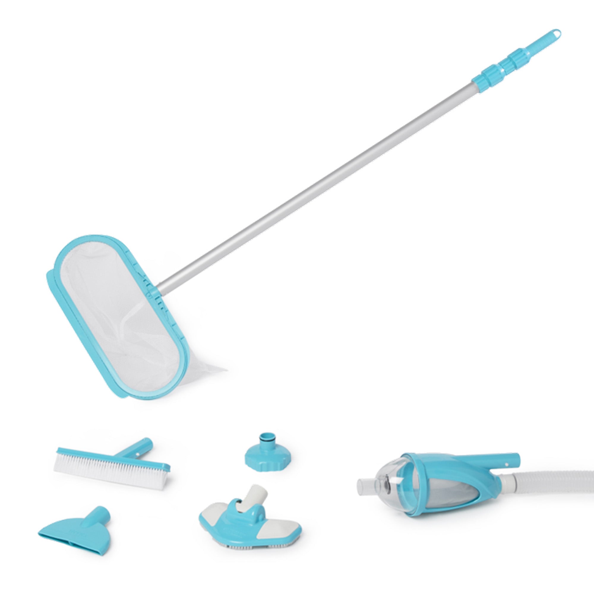Intex Deluxe Pool Maintenance Kit w/ Vacuum for 800 GPH 28003E (Open Box) - Smart-nests