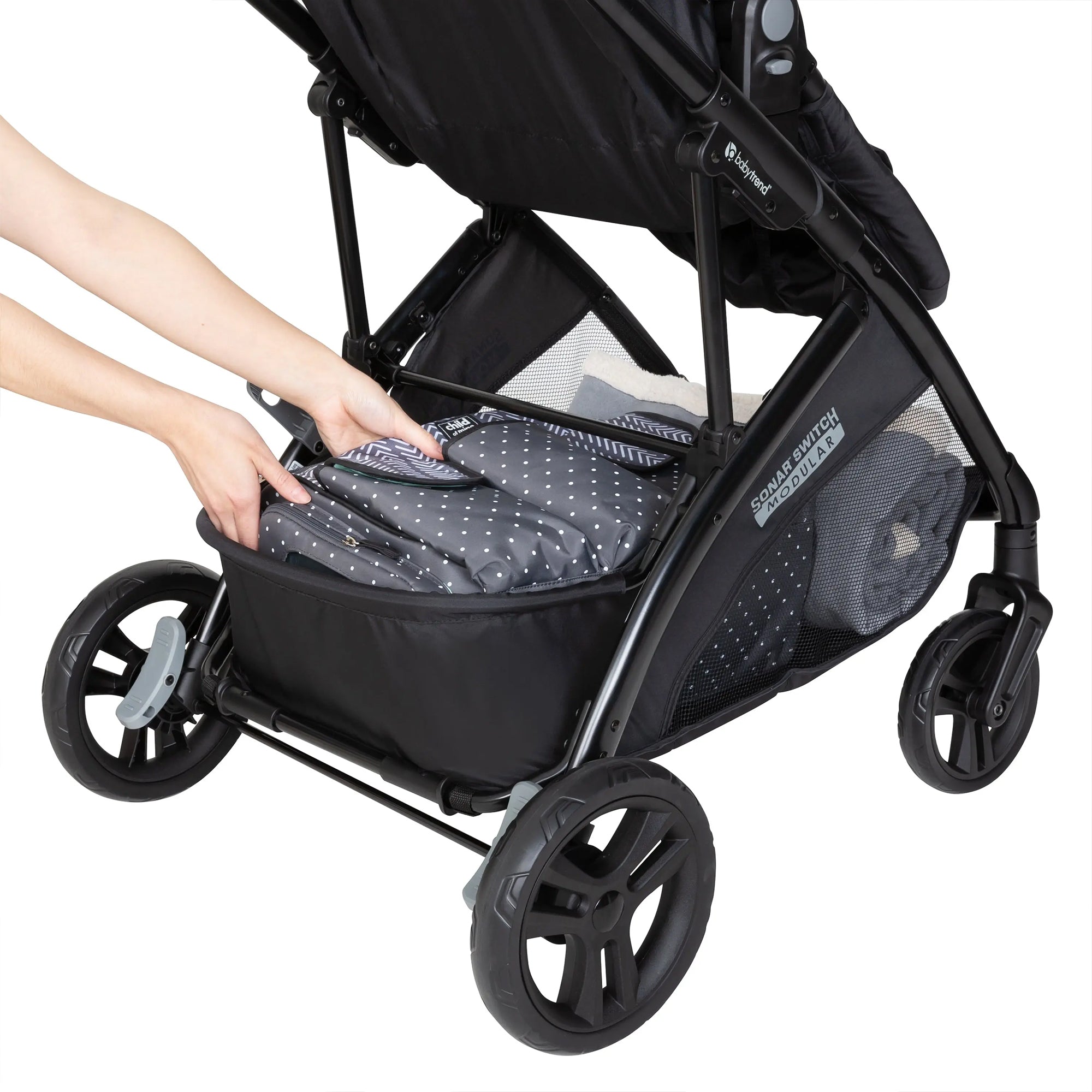Baby Trend Modular Stroller Sonar Switch with Ally Infant Car Seat, Desert Blue - Smart-nests