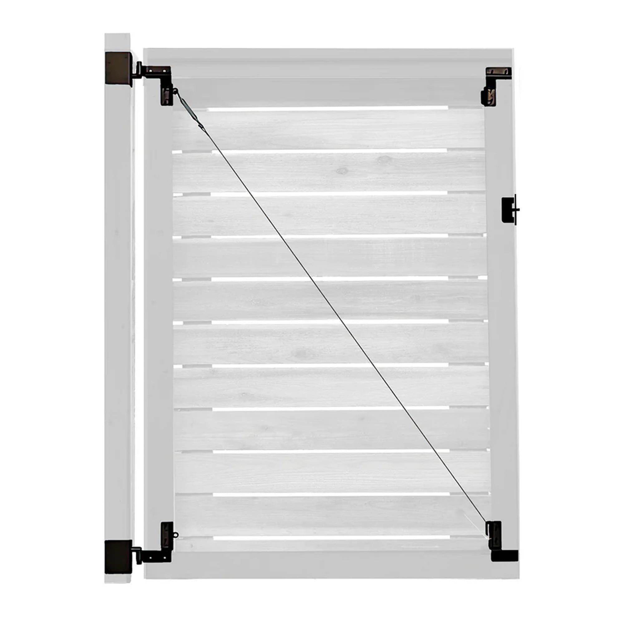 Adjust-A-Gate Unlimited Frameless Anti-Sag Gate Kit, Fits Openings Up to 72"x84" - Smart-nests