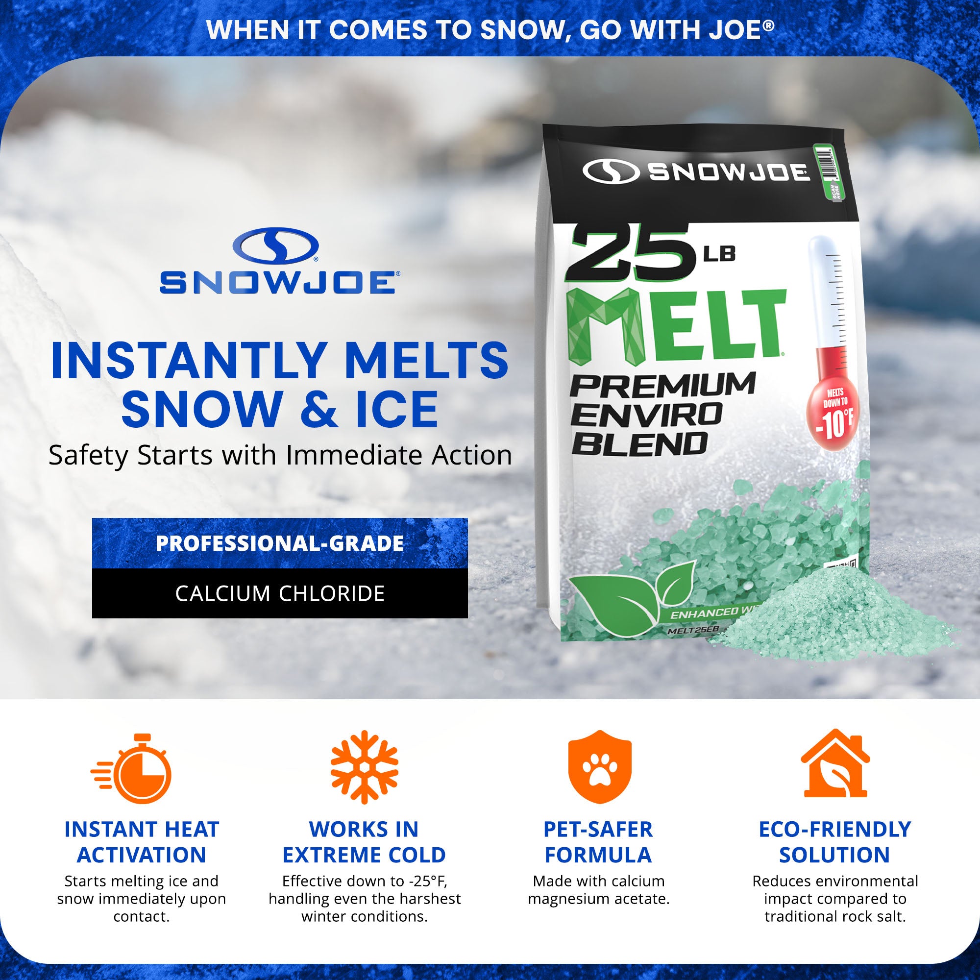 Snow Joe Melt Enviro Snow Deicer with Electric Snow Thrower with 2 Blade Auger - Smart-nests